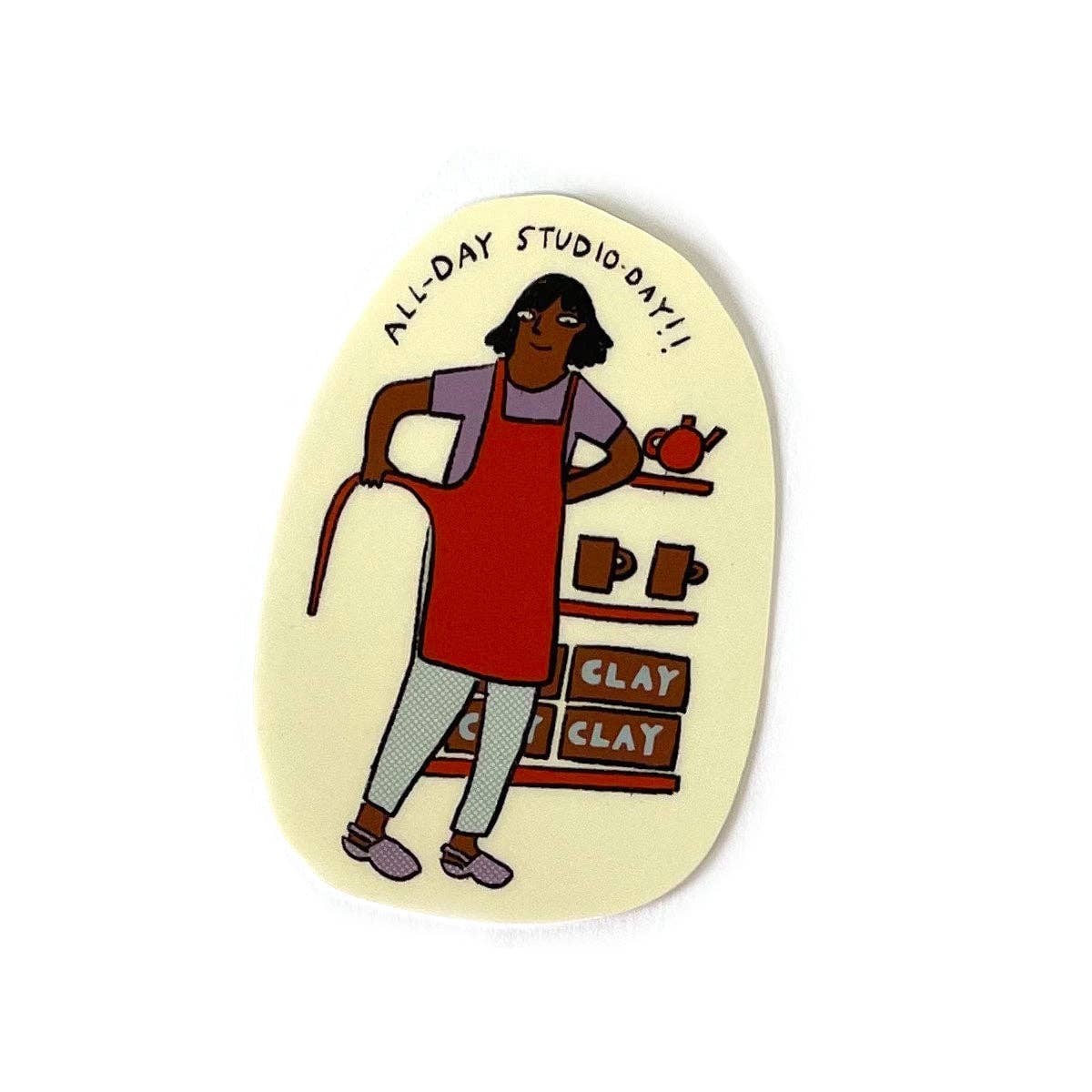 Molly Anne Bishop - All Day Studio Day Sticker - VISUAL INDEX