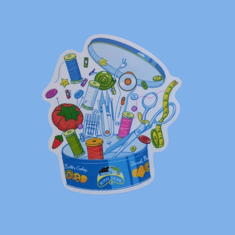 Butter Cooking Sewing Supplies Sticker | 2"x3"