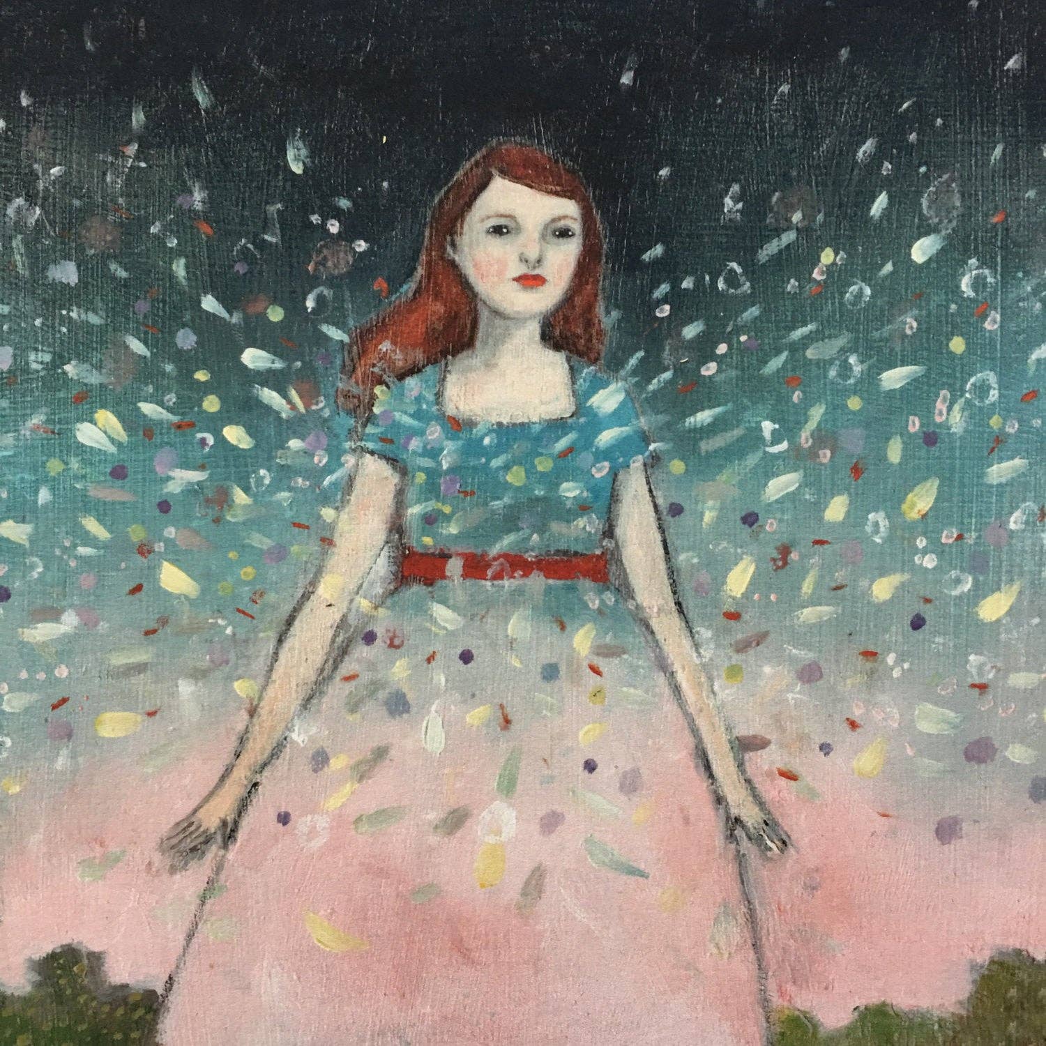 Her light shattered the dark -  print: 8 by 10