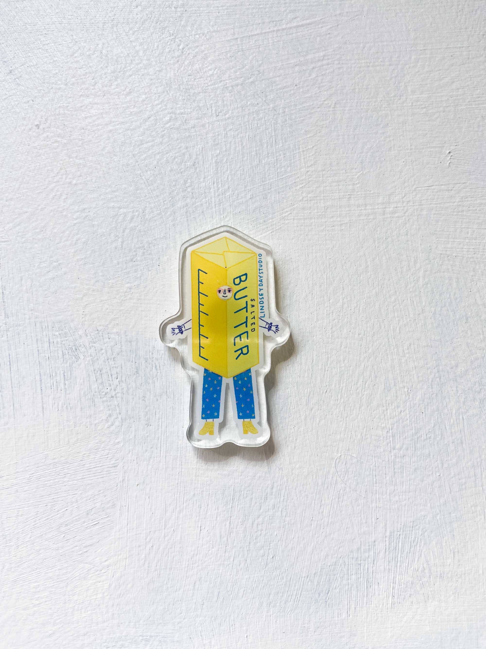 Butter Barb Magnet, Funny Food Fridge Magnet