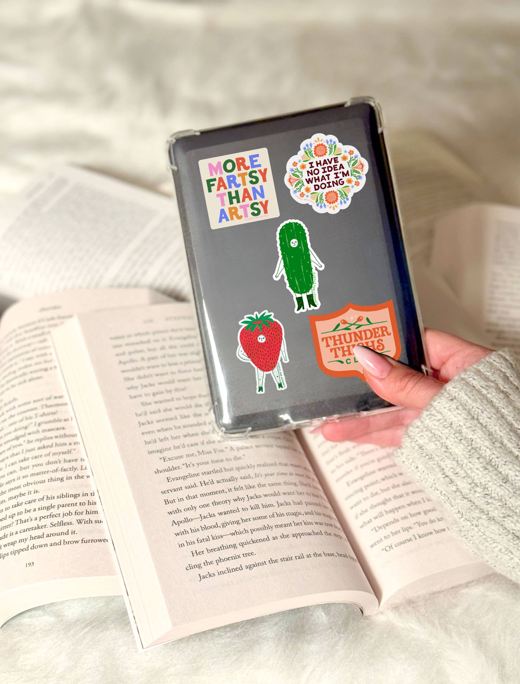 Pickle Girl Sticker, Food Sticker, Funny Sticker