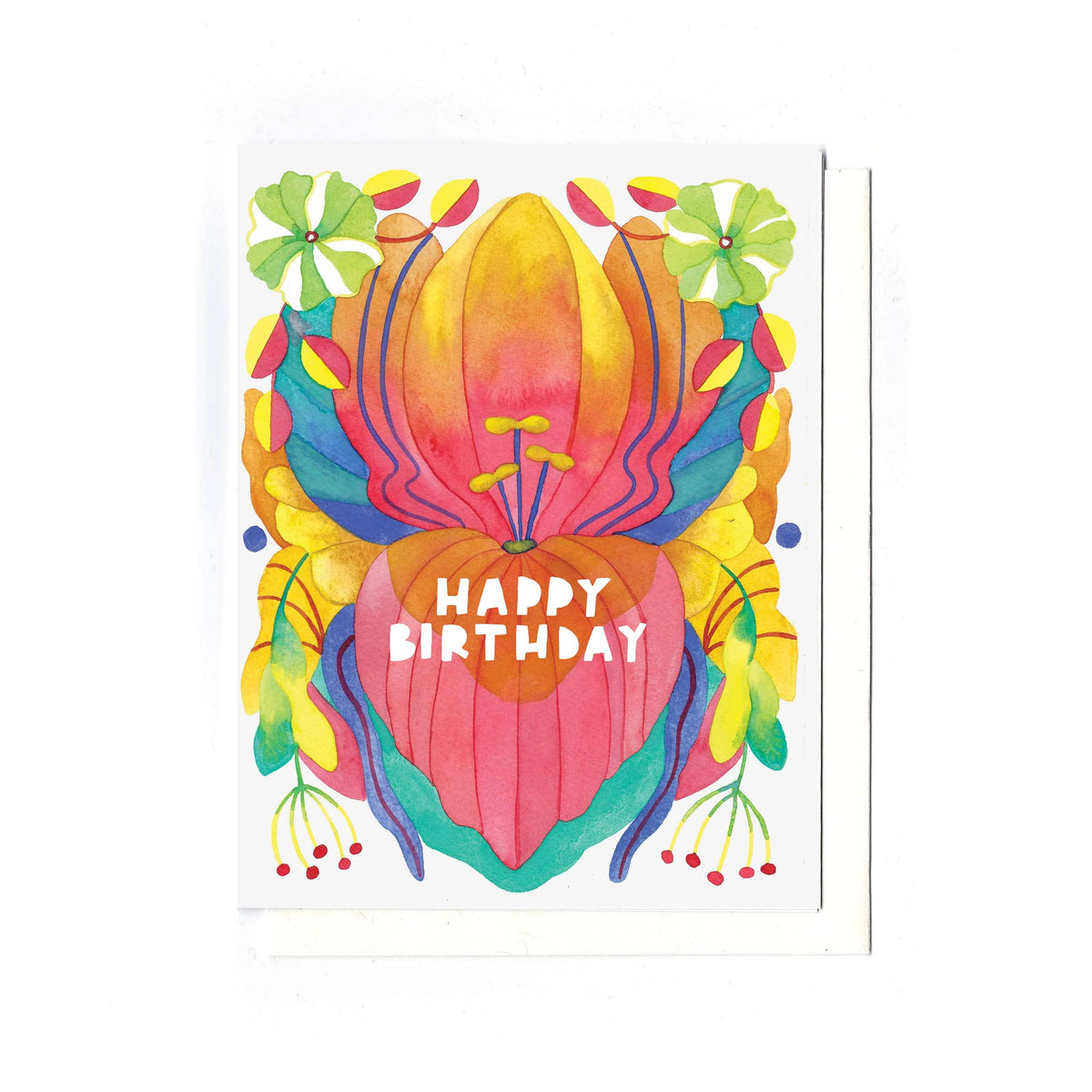Iris Birthday - Folk Design Card