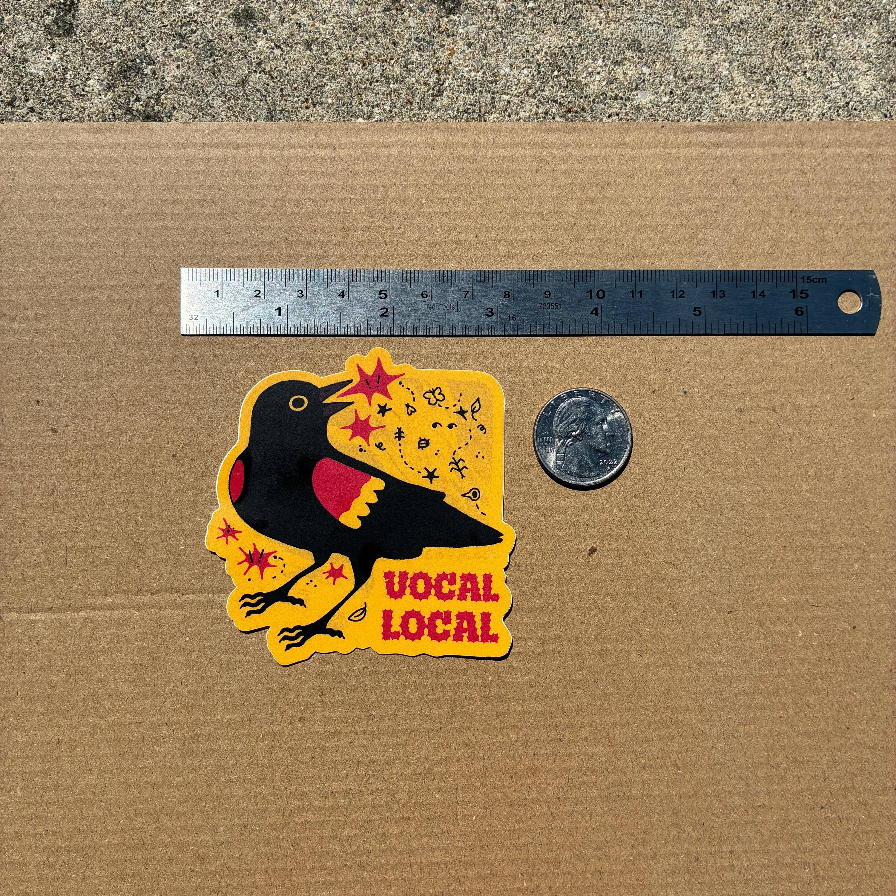Vocal Local Red-winged Blackbird Sticker