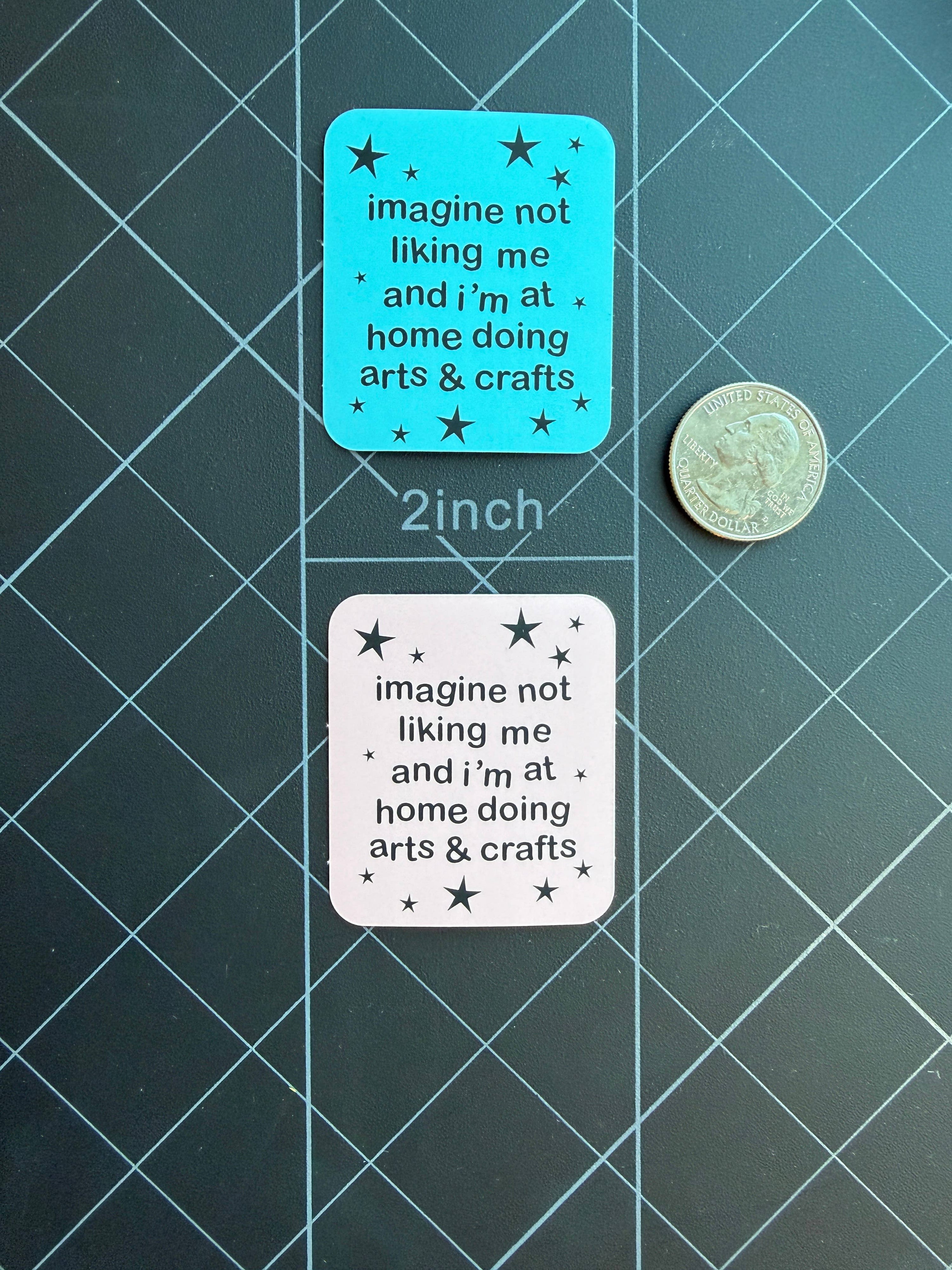 Imagine Not Liking Me Sticker: PINK