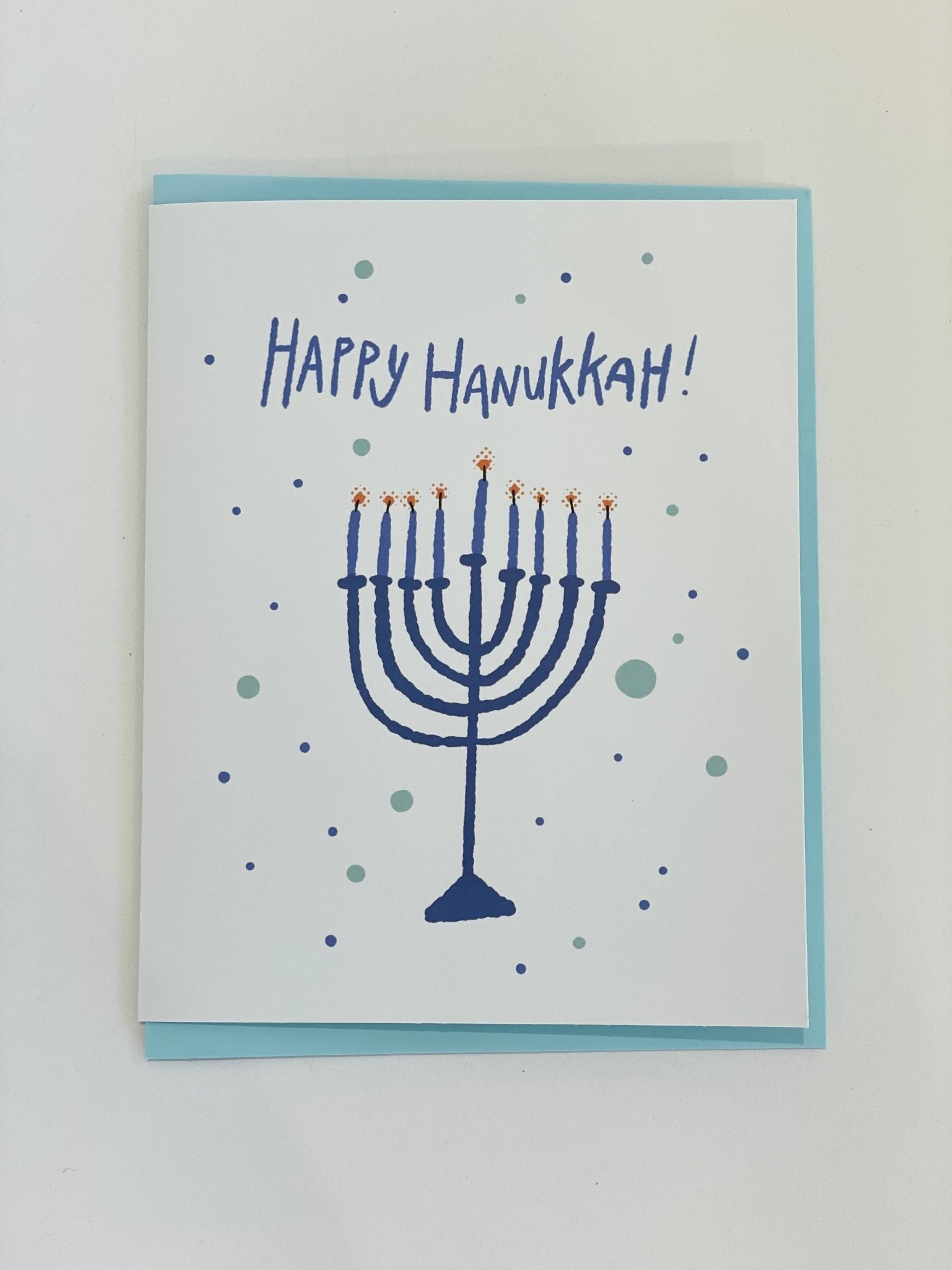Kendra Lee Miller Art - Happy Hanukkah Greeting Card - VISUAL INDEX