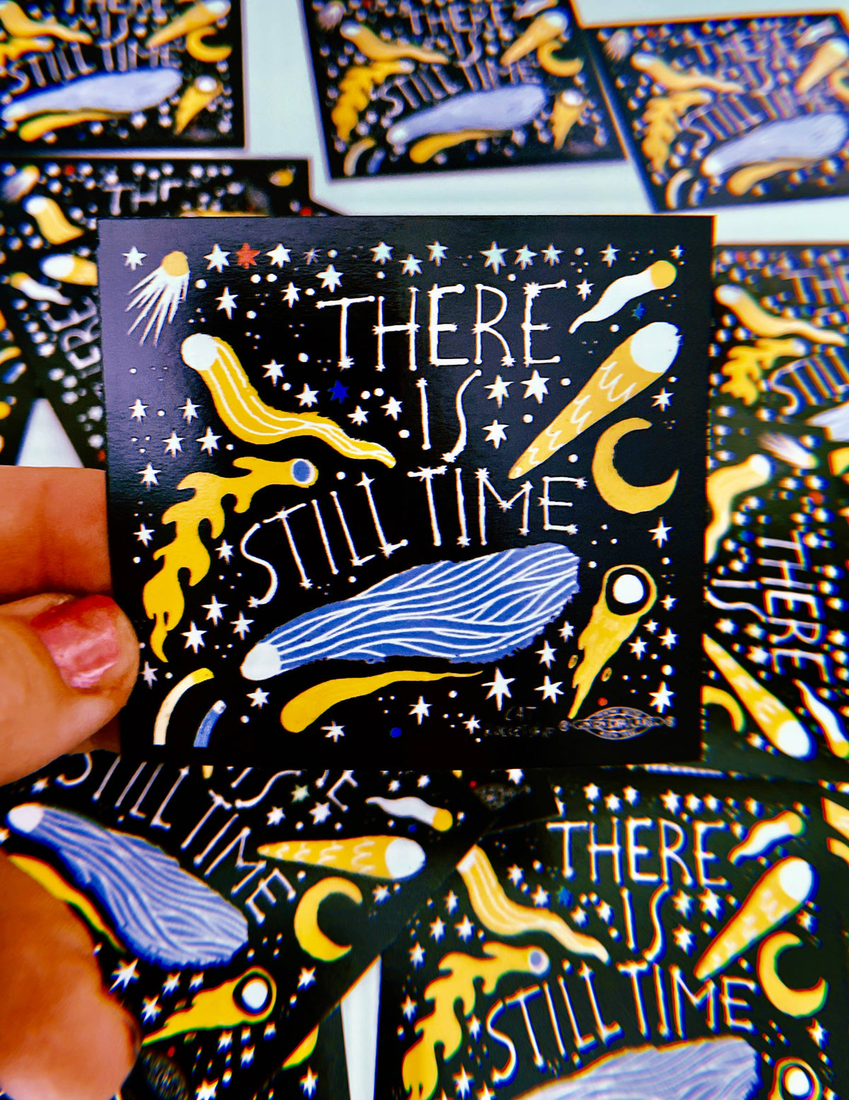 There is Still Time hopeful vinyl sticker