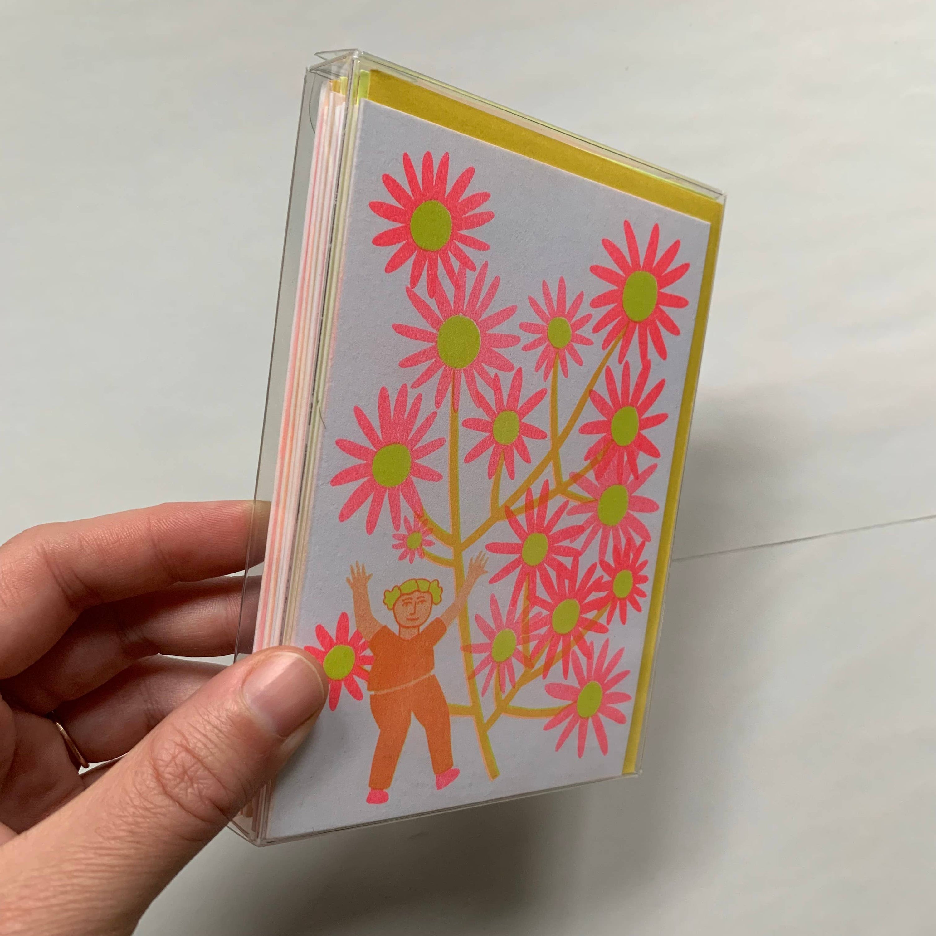 Blooming Card Set - Risograph Printed