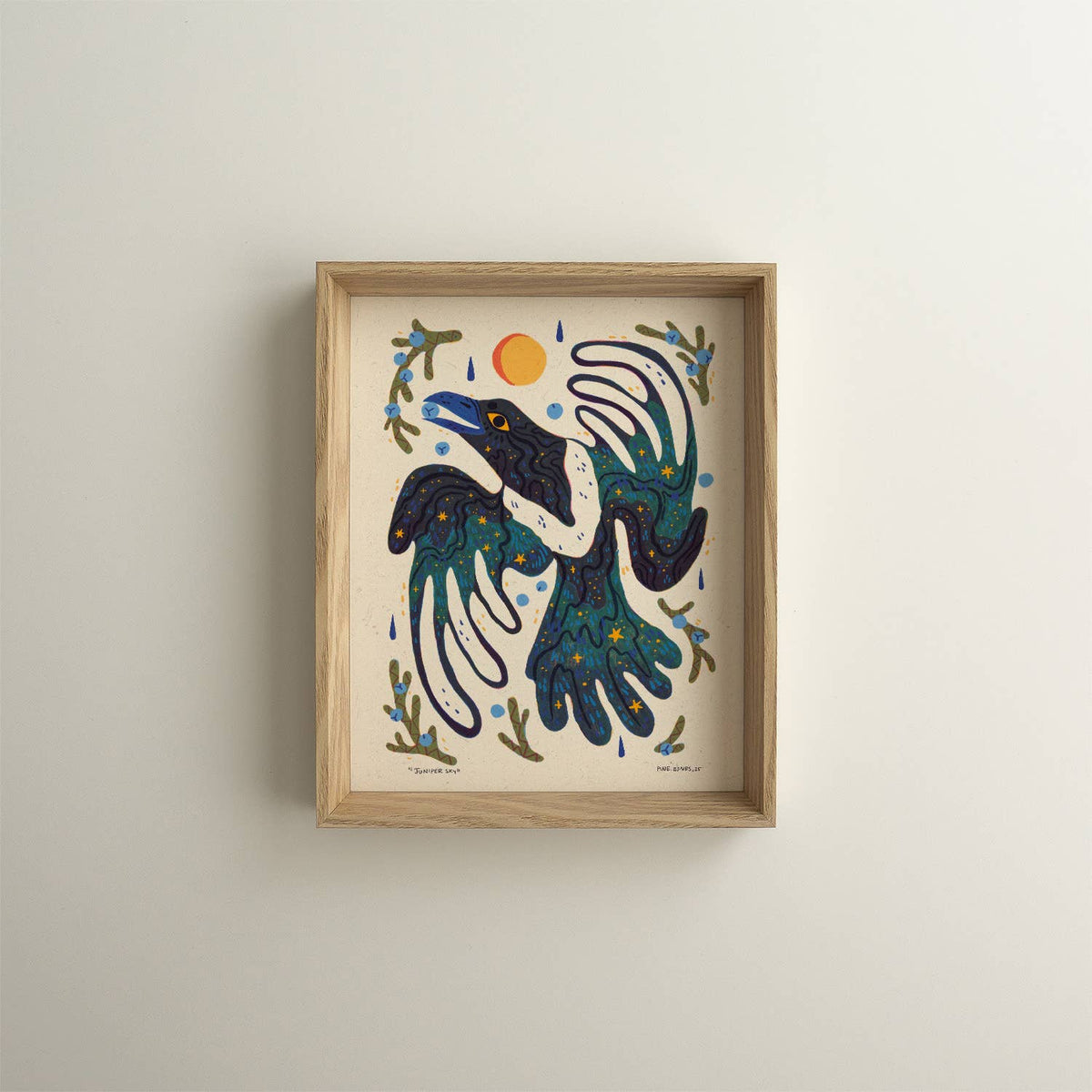 Juniper Magpie - 8x10 Nature Wilderness Art Print