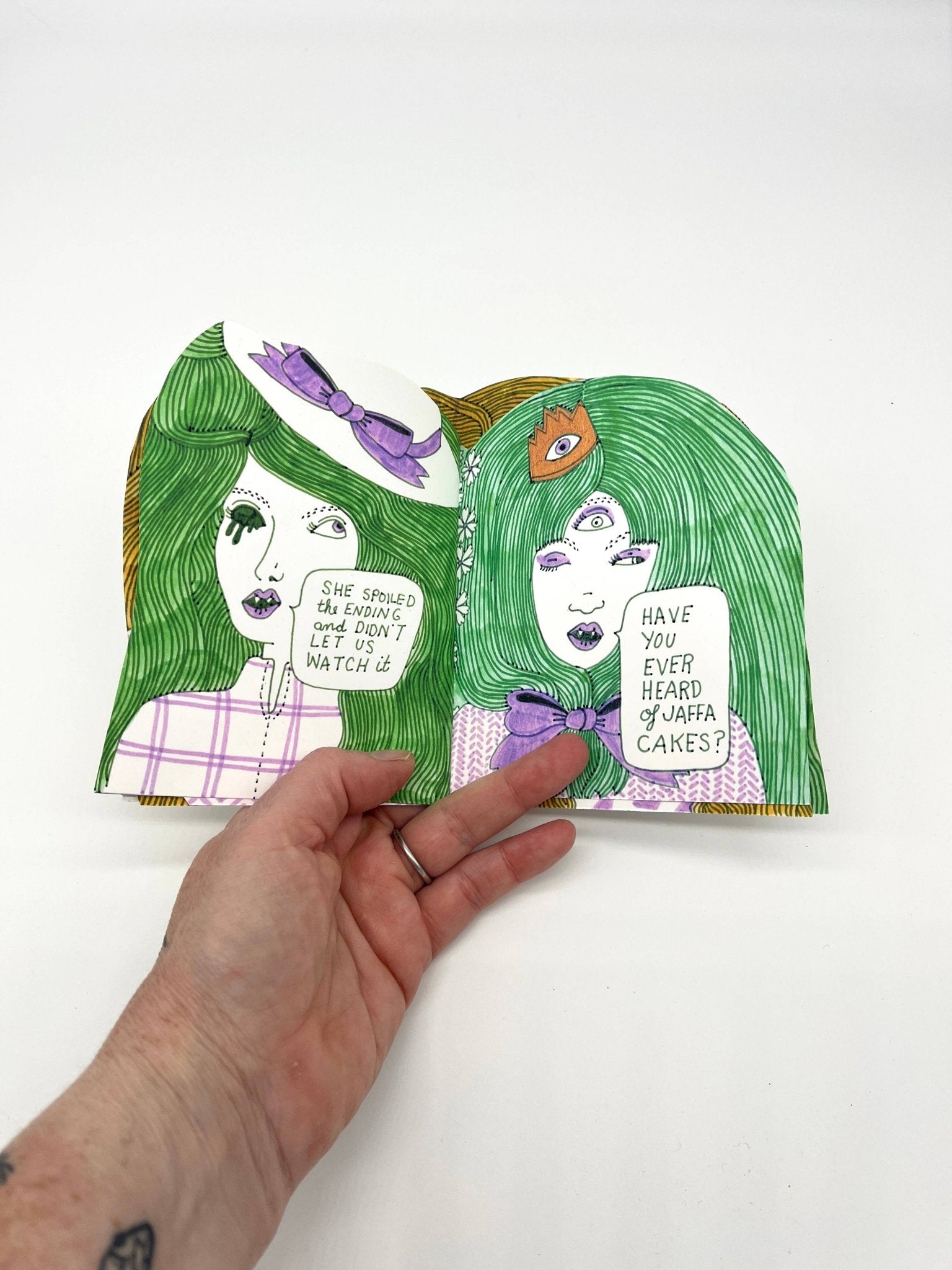 Erika Rier - Summer Camp - Hand - cut Illustrated Mini Zine - VISUAL INDEX