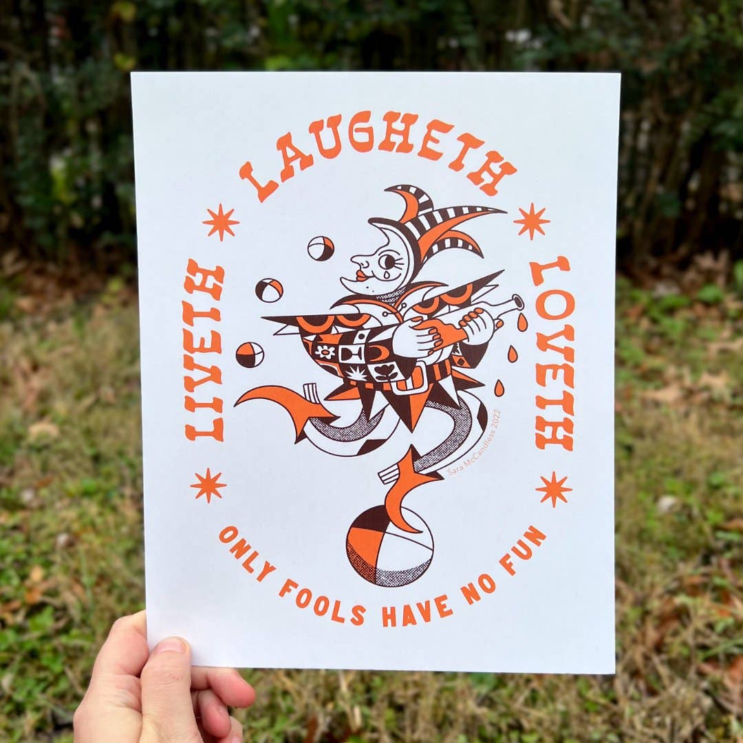 Liveth Laugheth Loveth Print