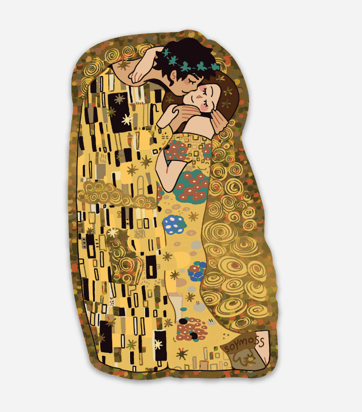 The Kiss Glitter Sticker