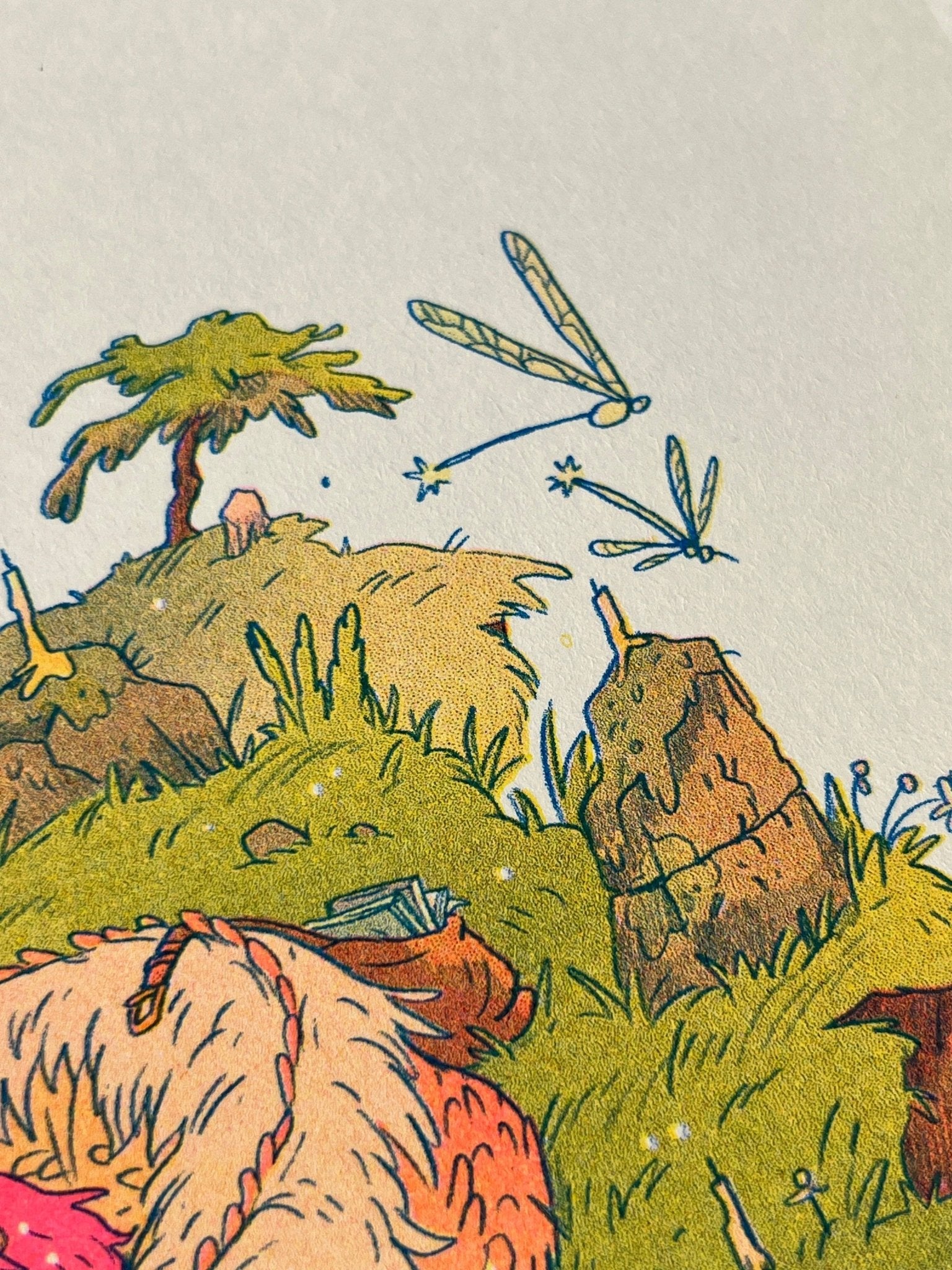 Natalie Andrewson - The Book Dragon - Small Riso Print - VISUAL INDEX