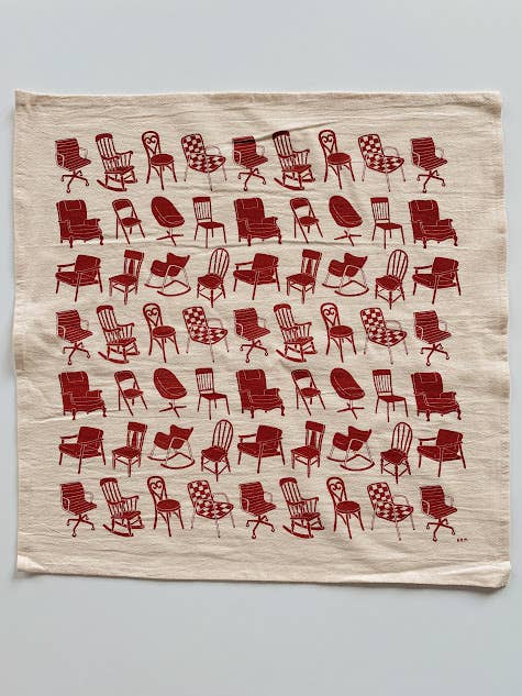 Tea towel - chairs