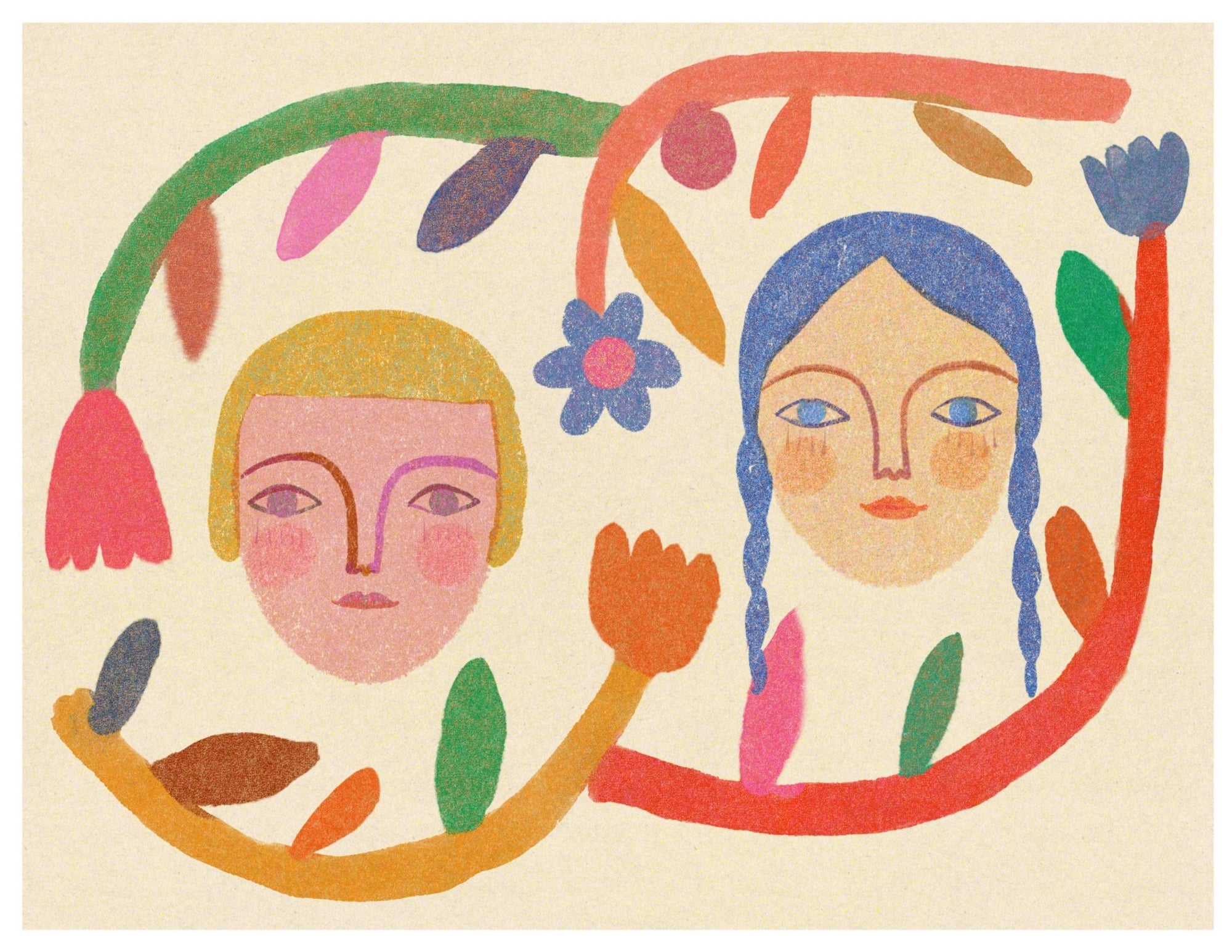 HASTUDIO - Canyon Ladies - Art Print 8.5" X 11" - VISUAL INDEX