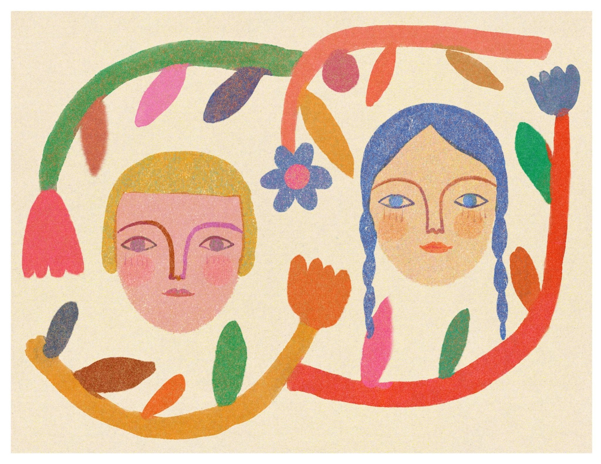 HASTUDIO - Canyon Ladies - Art Print 8.5" X 11" - VISUAL INDEX