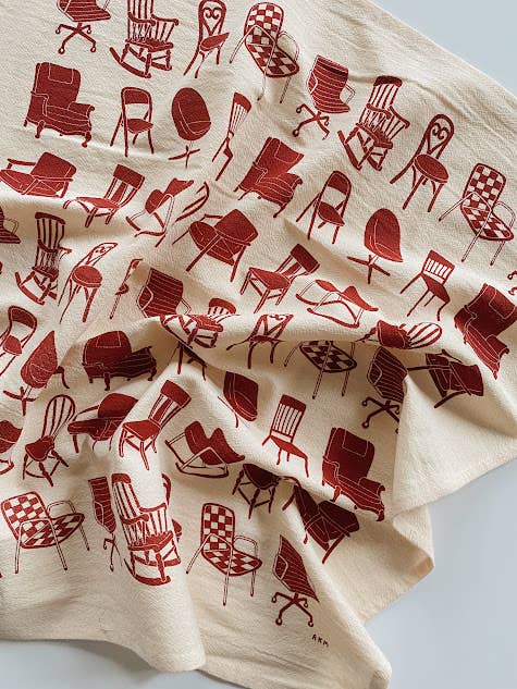 Tea towel - chairs