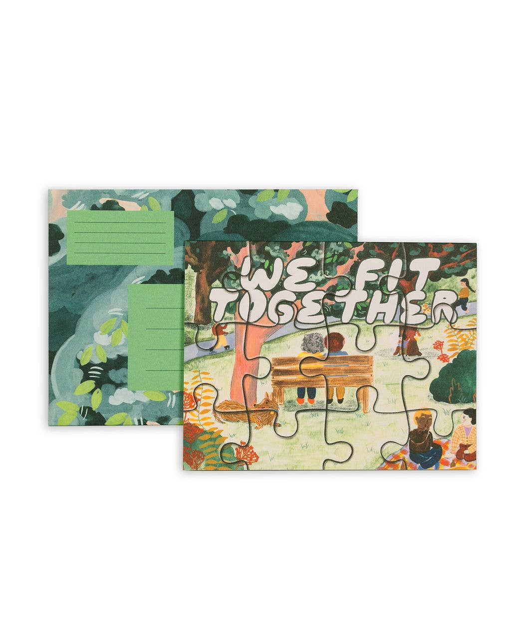 Fit Together Puzzle Die Cut Card