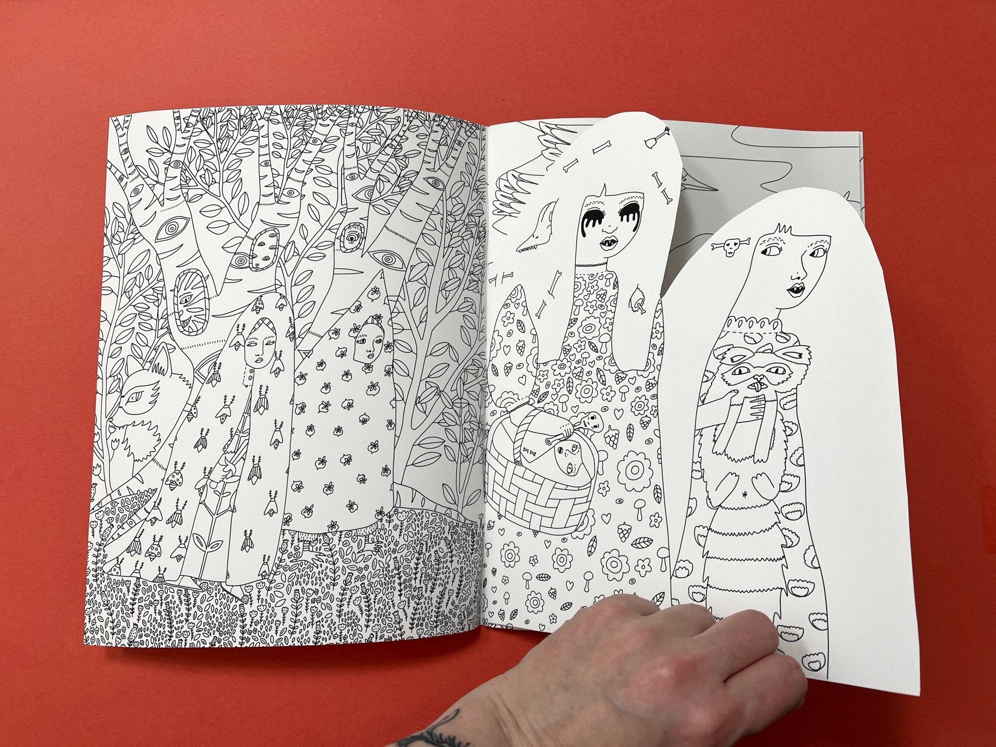 Erika Rier - To the Witch's House We Go - Coloring Book w/handcut pages - VISUAL INDEX