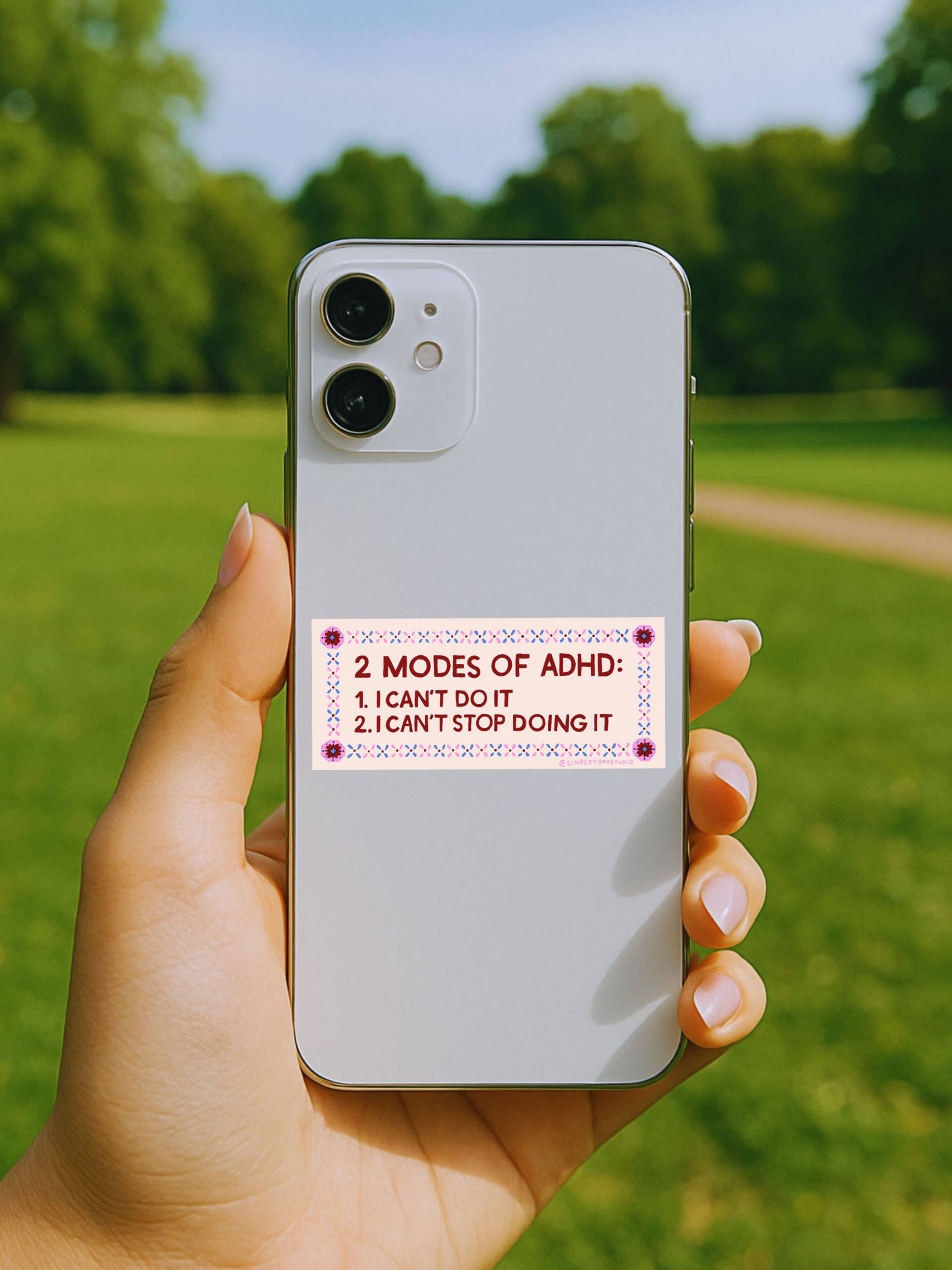 ADHD Mental Health Sticker, Funny Sticker