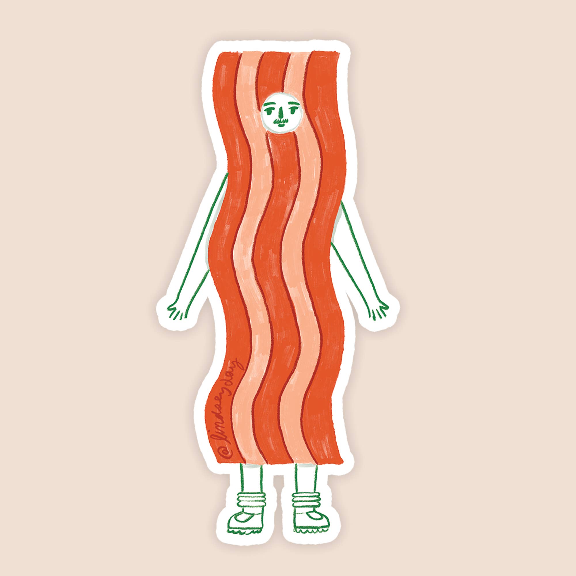 Kevin Bacon Sticker, Food Sticker, Funny Sticker