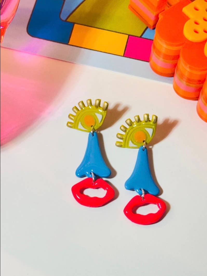 Golden Eye: Blue Earrings