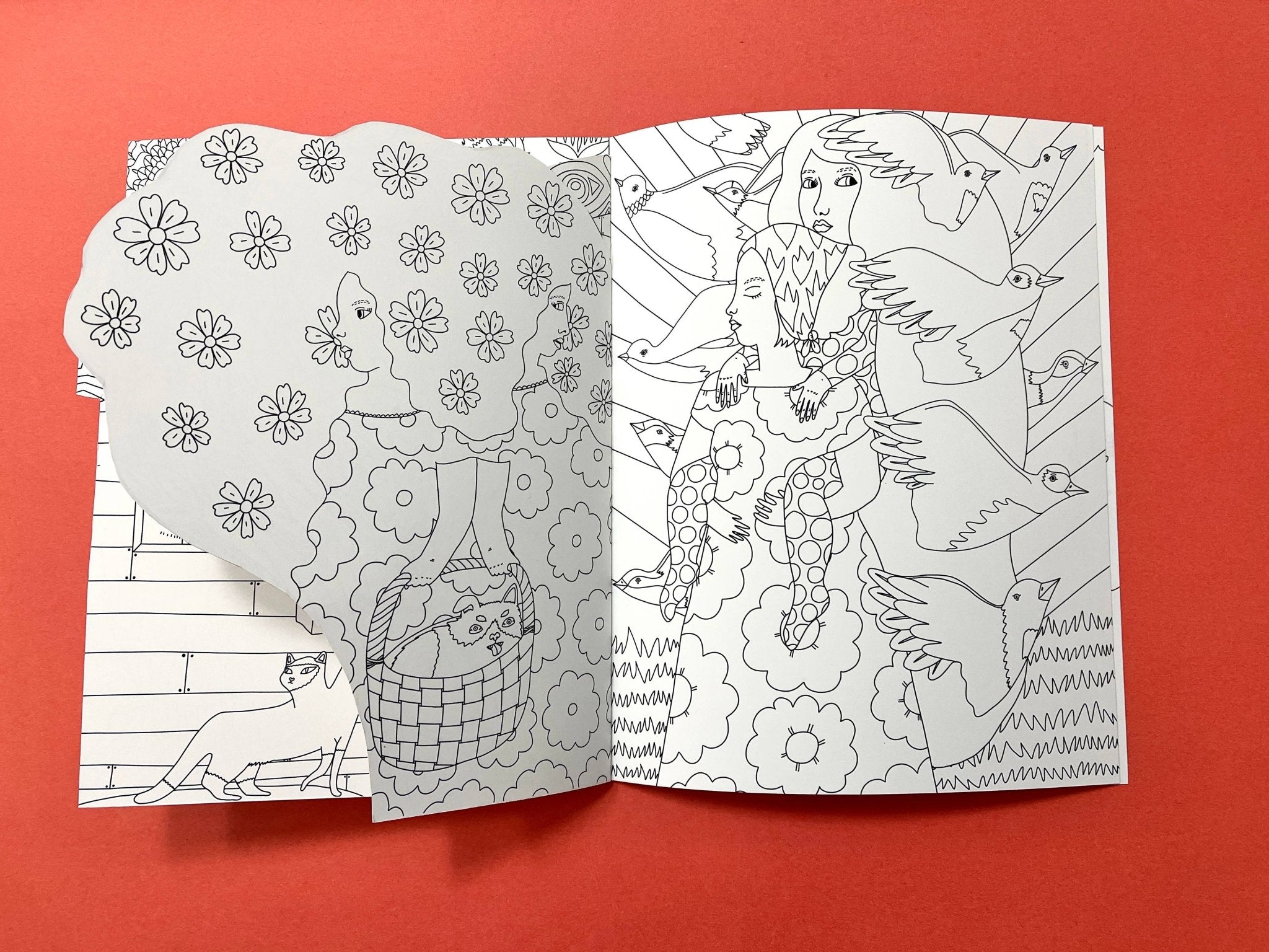 Erika Rier - To the Witch's House We Go - Coloring Book w/handcut pages - VISUAL INDEX