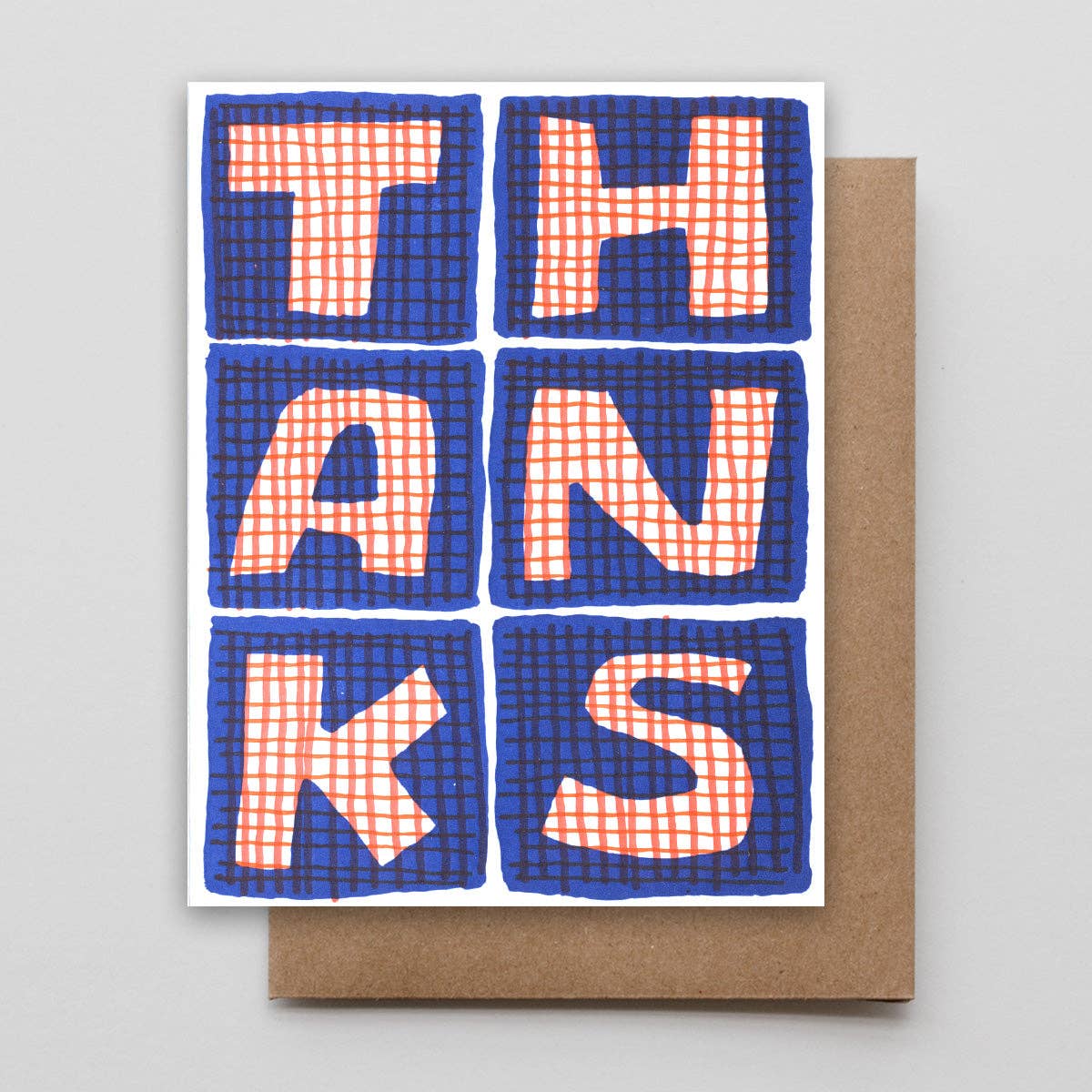 Thanks Graph Squares Boxed Set: Set of 6 cards