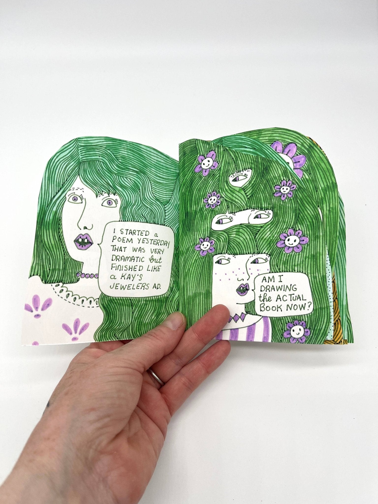 Erika Rier - Summer Camp - Hand - cut Illustrated Mini Zine - VISUAL INDEX