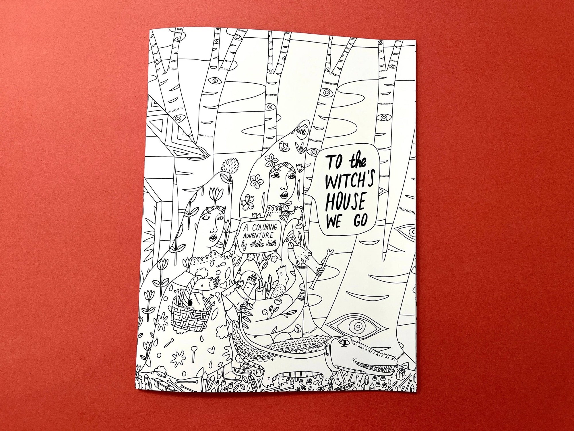 Erika Rier - To the Witch's House We Go - Coloring Book w/handcut pages - VISUAL INDEX