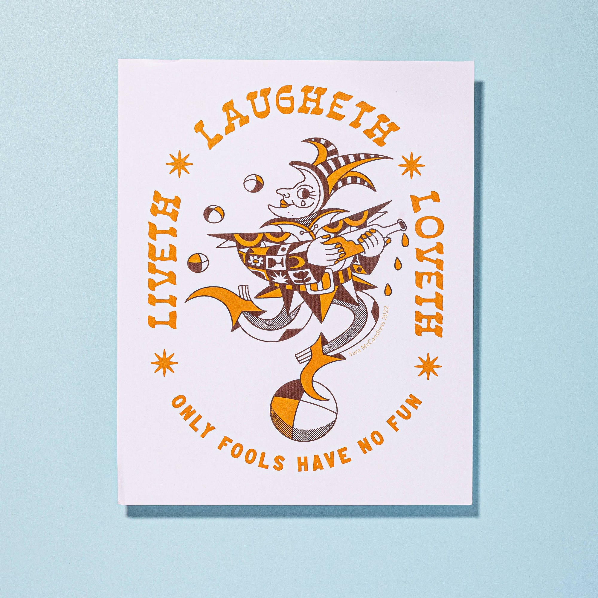 Liveth Laugheth Loveth Print