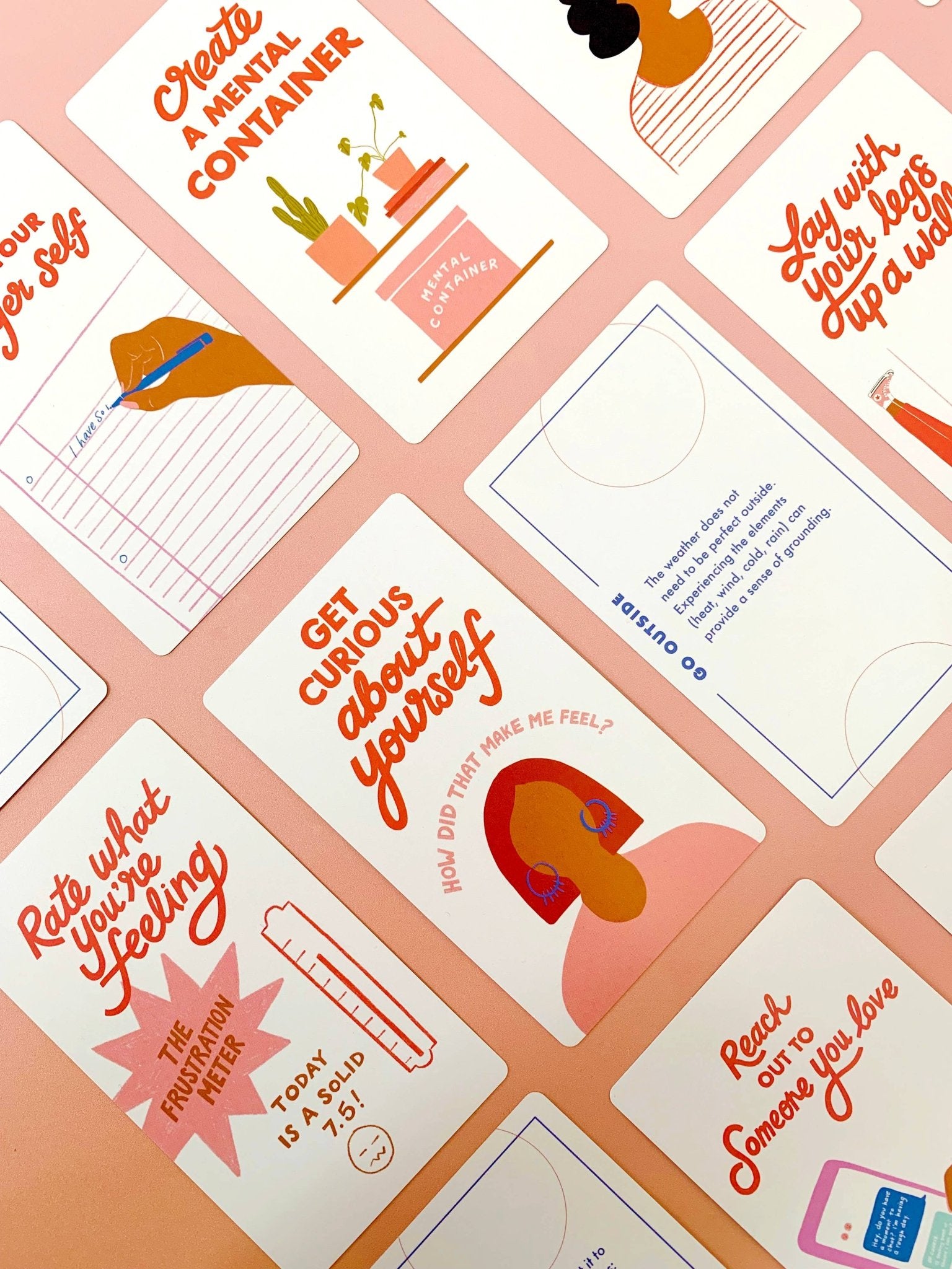 Odd Daughter Paper Co. - Support Deck - Mental Health Card Deck - VISUAL INDEX