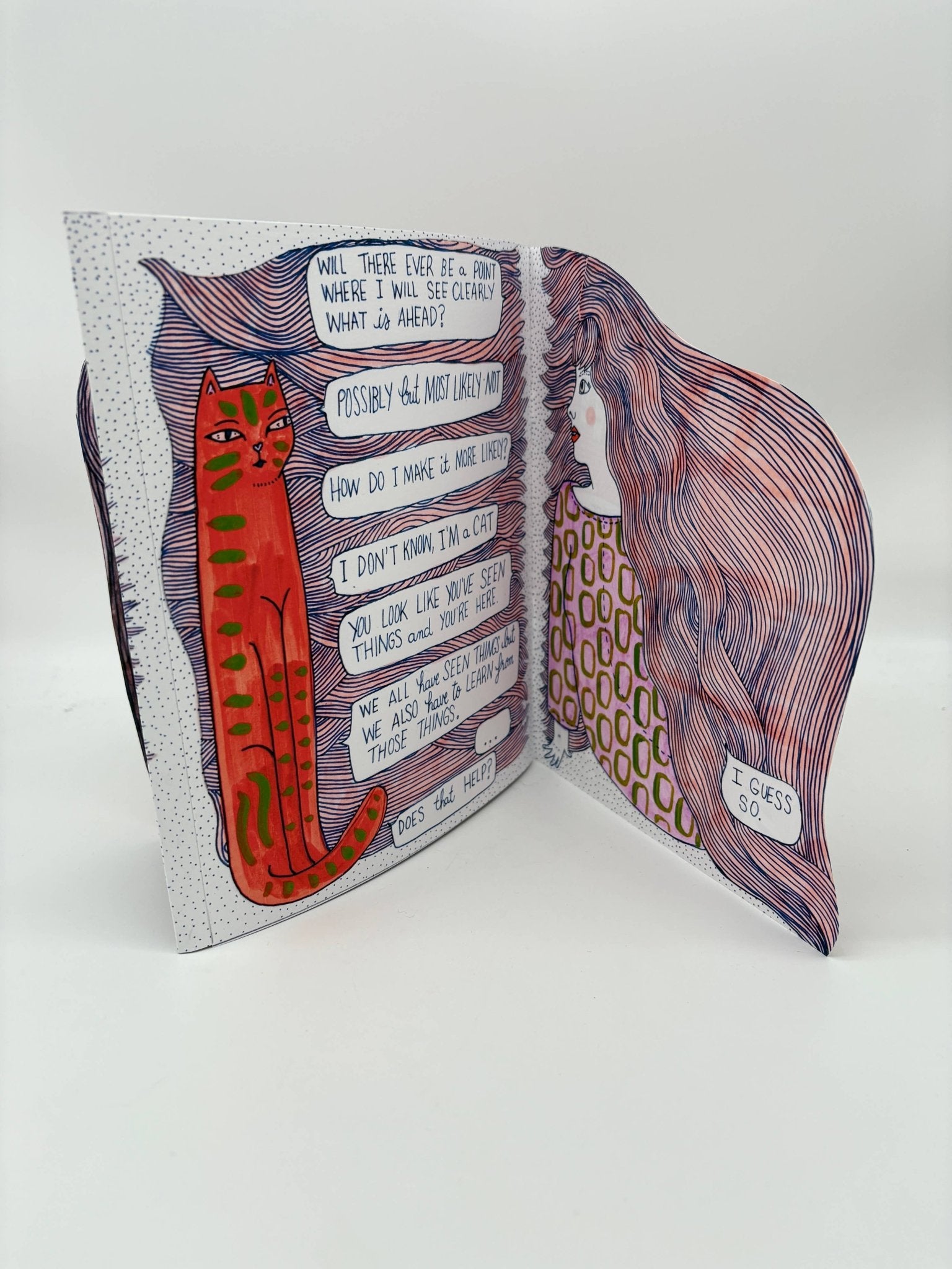 Erika Rier - In These Tangled Webs, Illustrated Art Zine with Handcut Pag - VISUAL INDEX