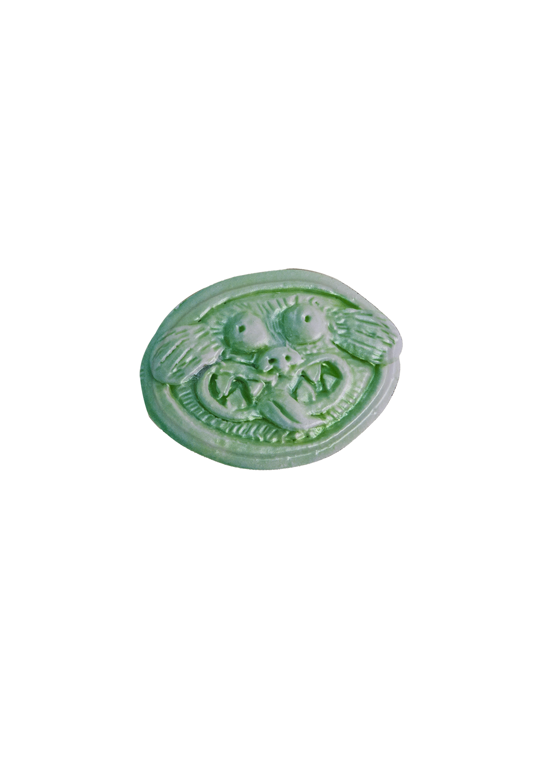 Green relief Tile Magnet