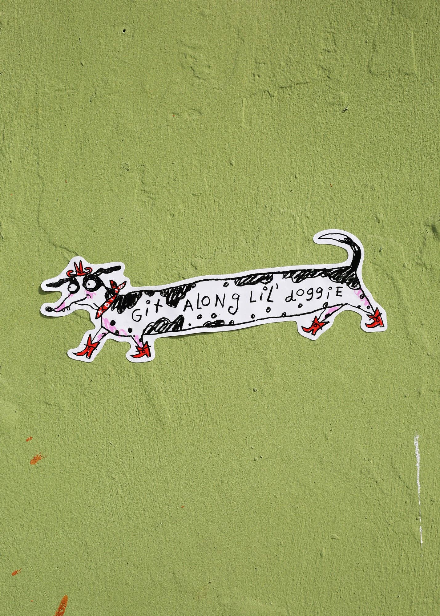 Git Along Lil' Doggie Bumper Sticker