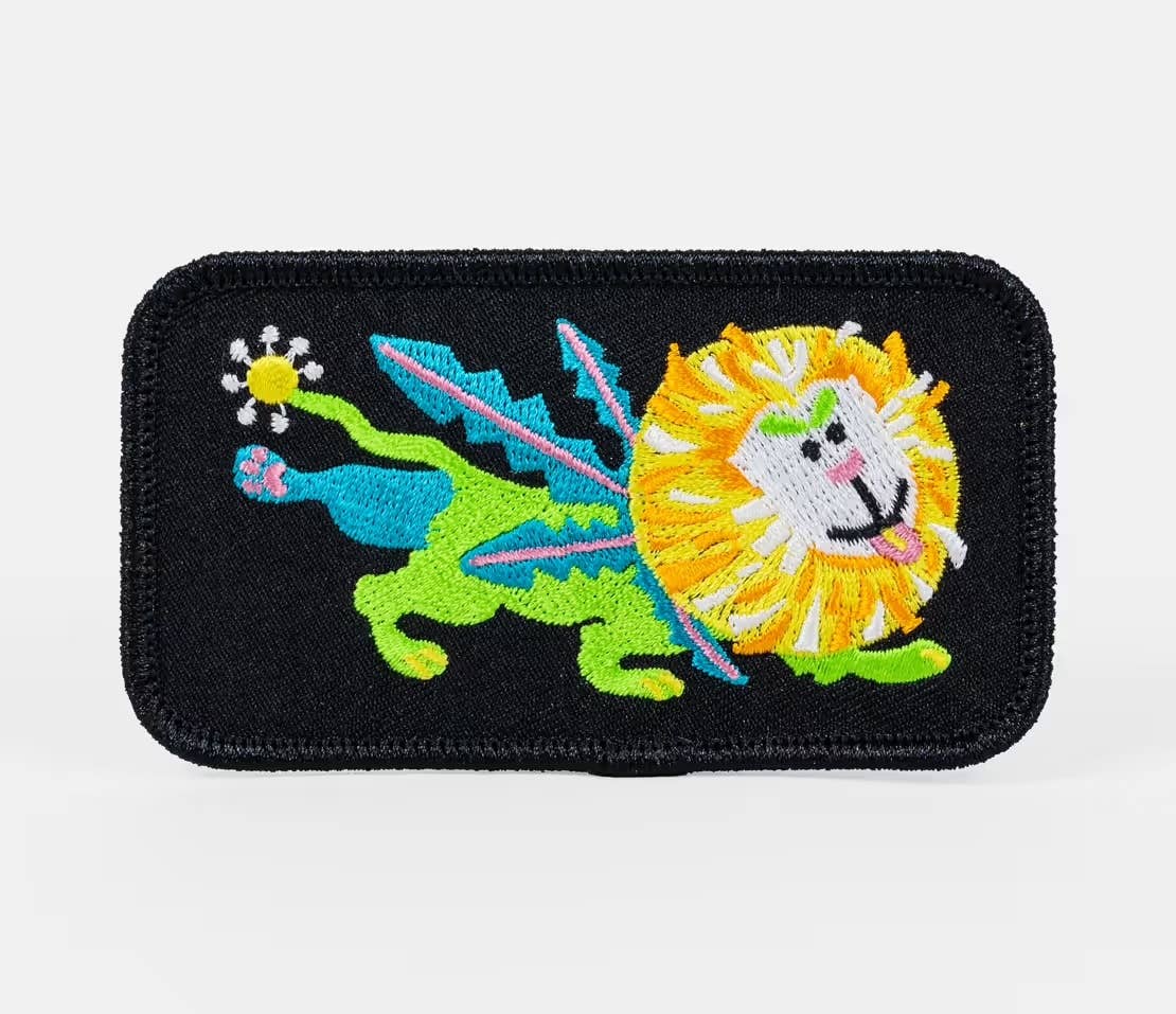 Dandelion Iron-on Embroidered Patch