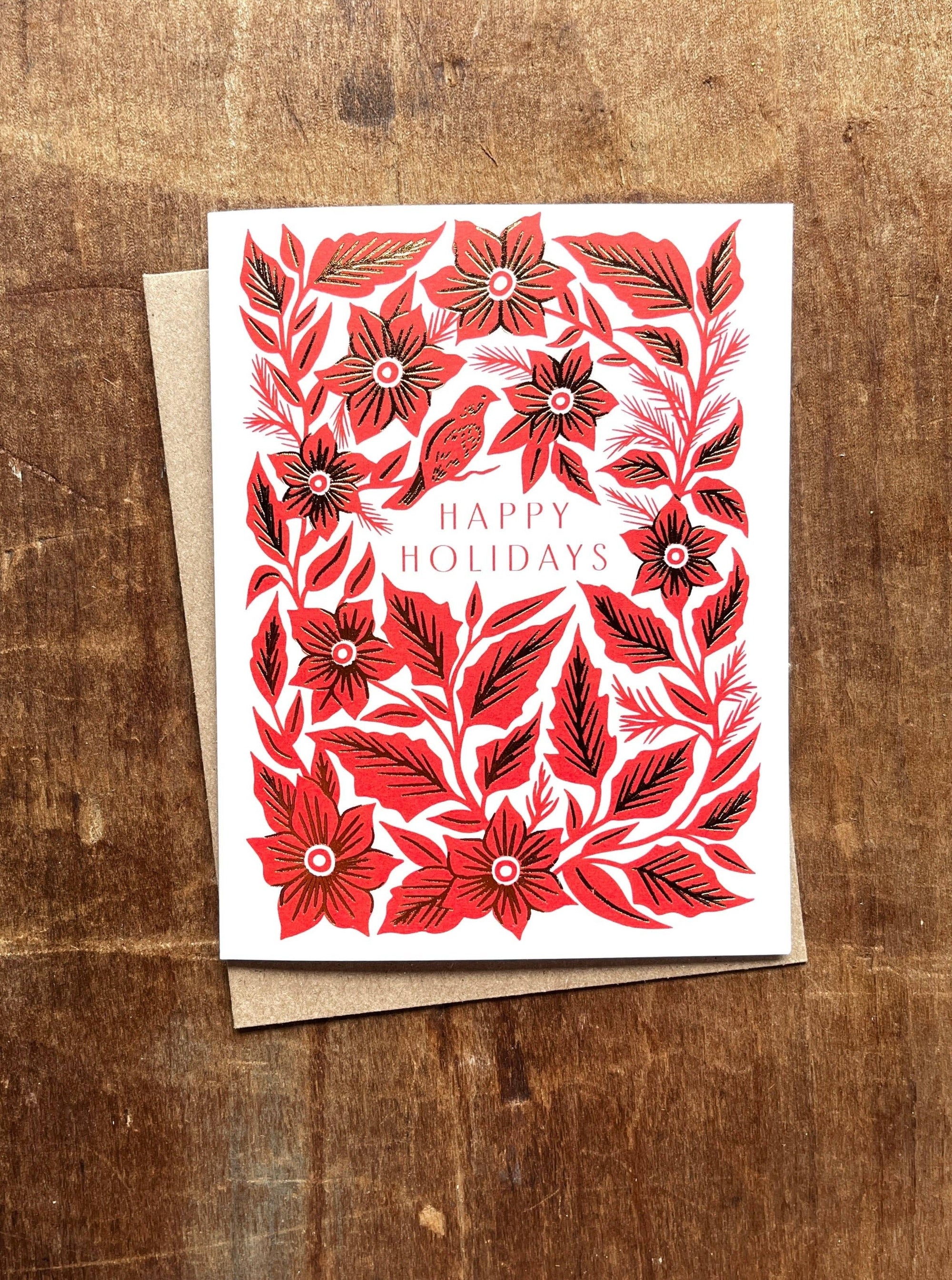 "Happy Holidays," Holiday Card: Single