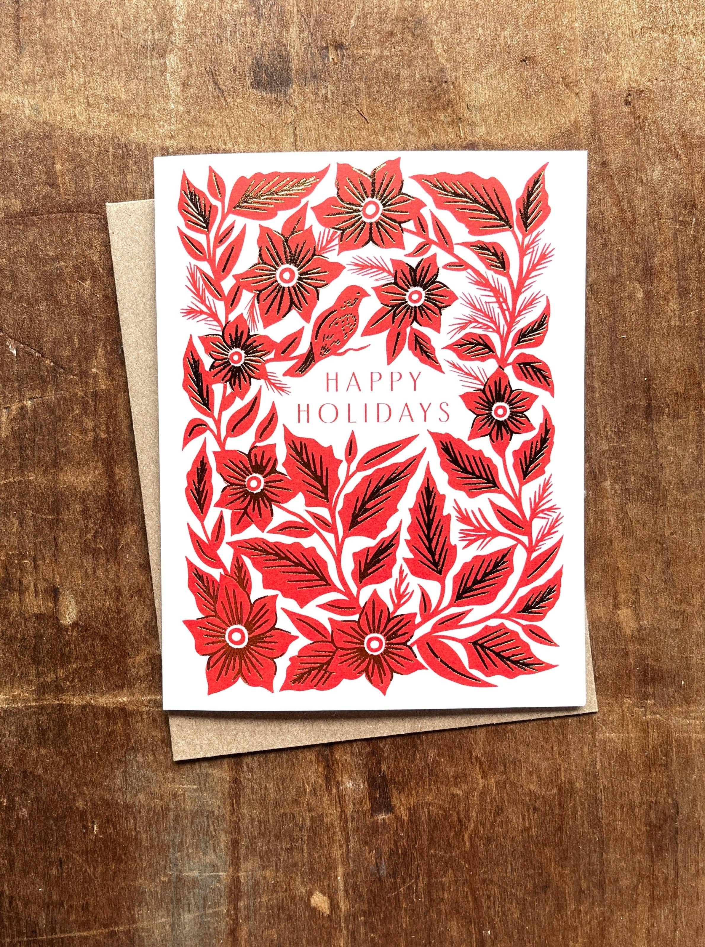 "Happy Holidays," Holiday Card: Single
