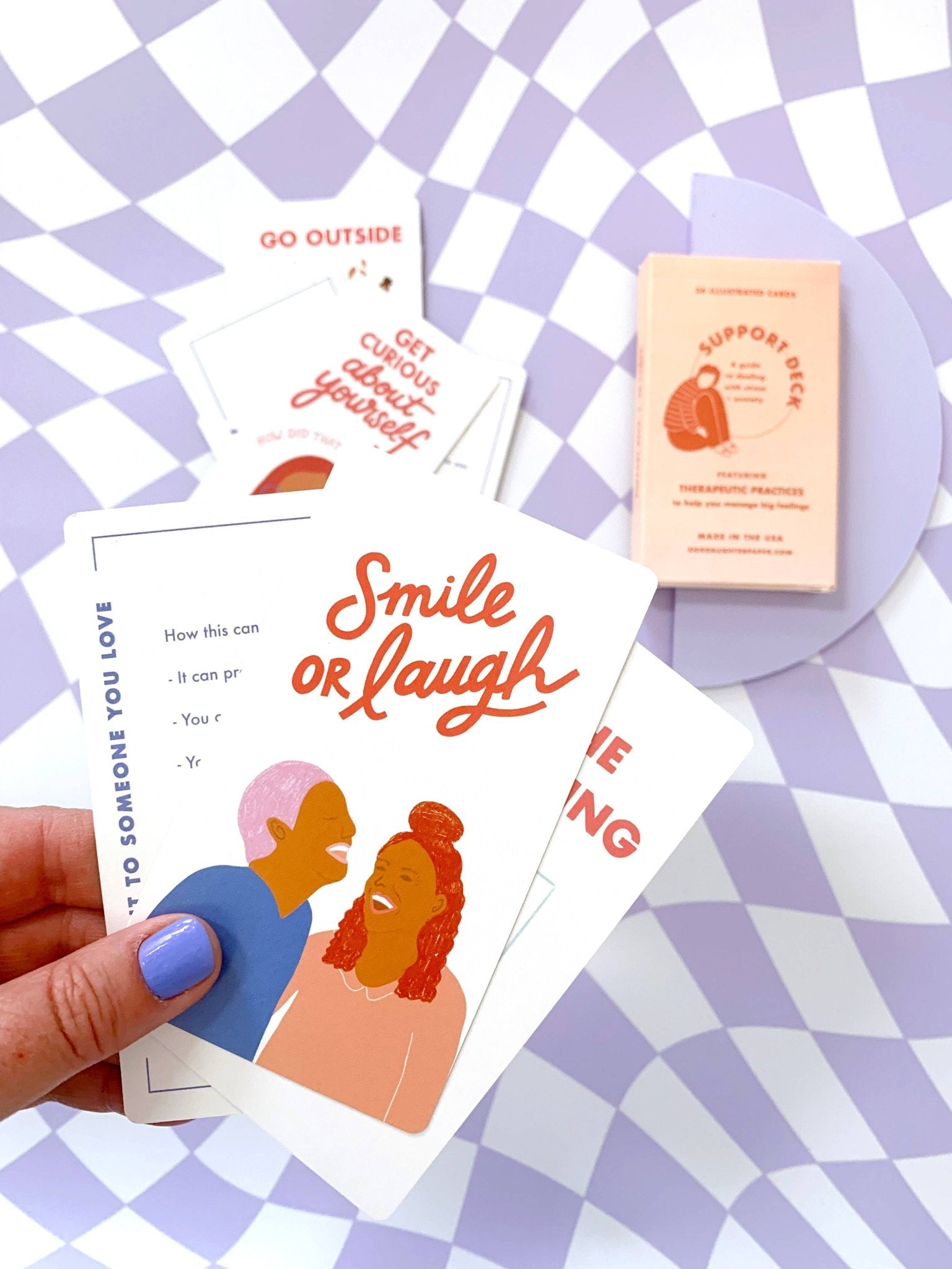 Odd Daughter Paper Co. - Support Deck - Mental Health Card Deck - VISUAL INDEX