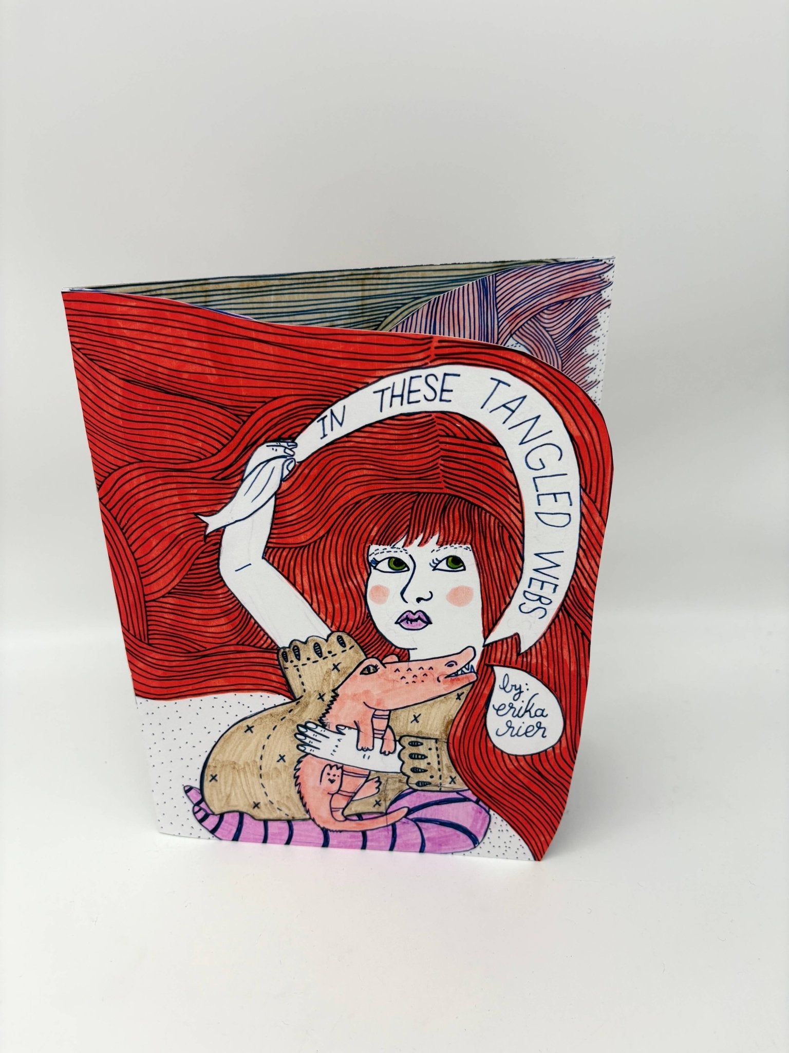 Erika Rier - In These Tangled Webs, Illustrated Art Zine with Handcut Pag - VISUAL INDEX