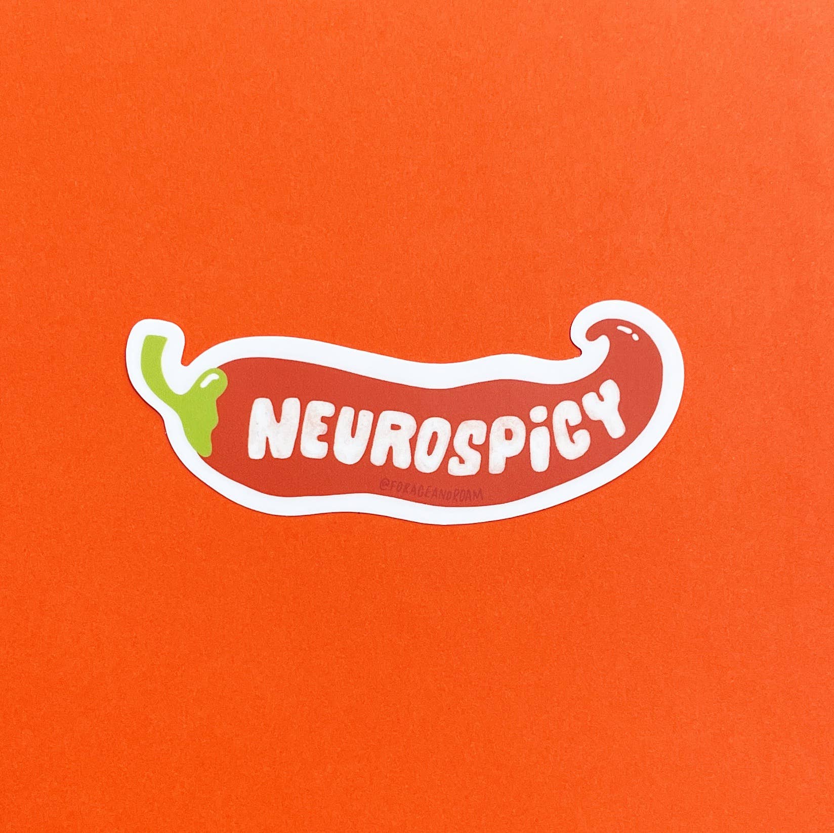 Neurospicy Pepper Sticker