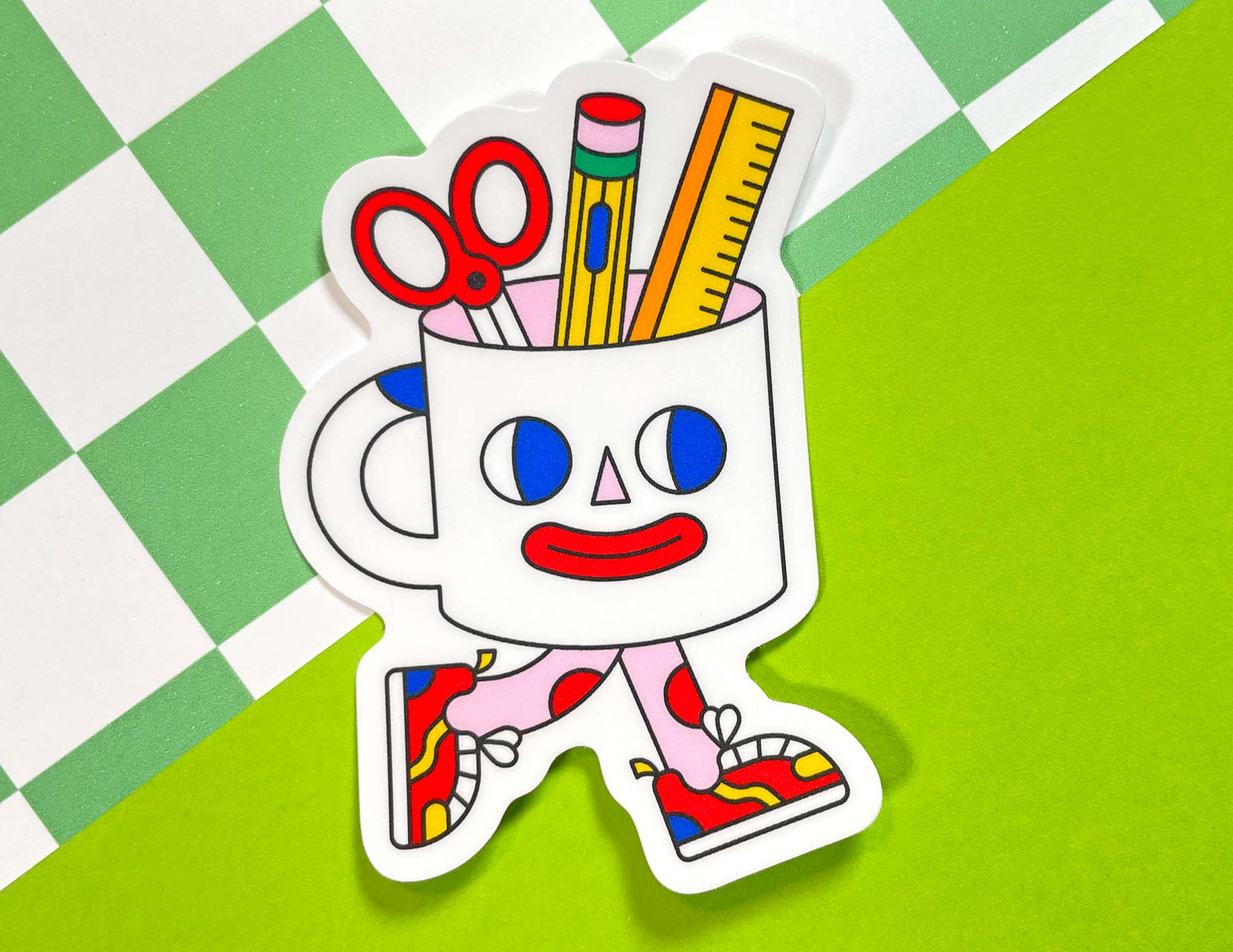 Cuppa Creativity Matte Vinyl Sticker | Artist Sticker | Cute