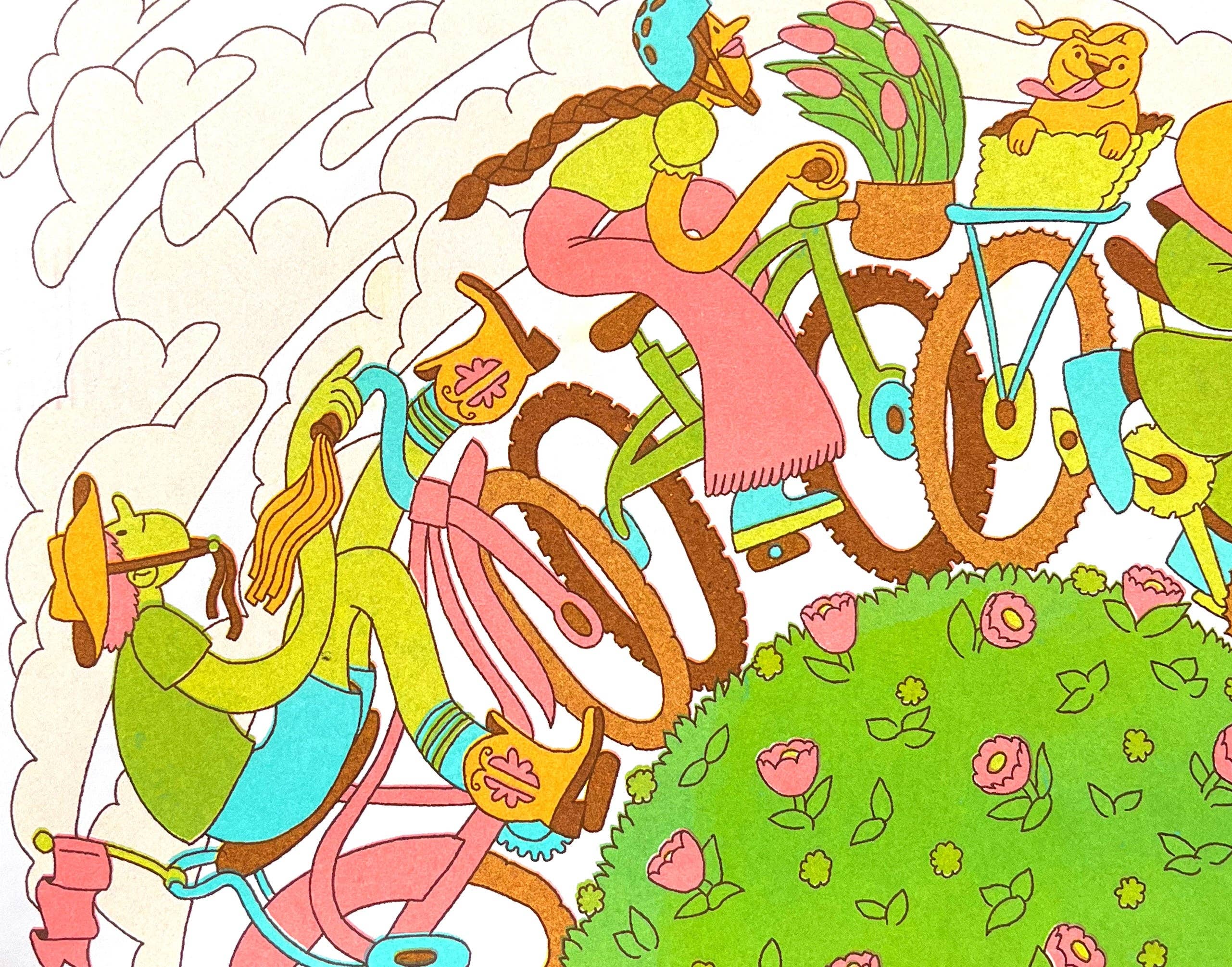 Riso Print: Bike Arc