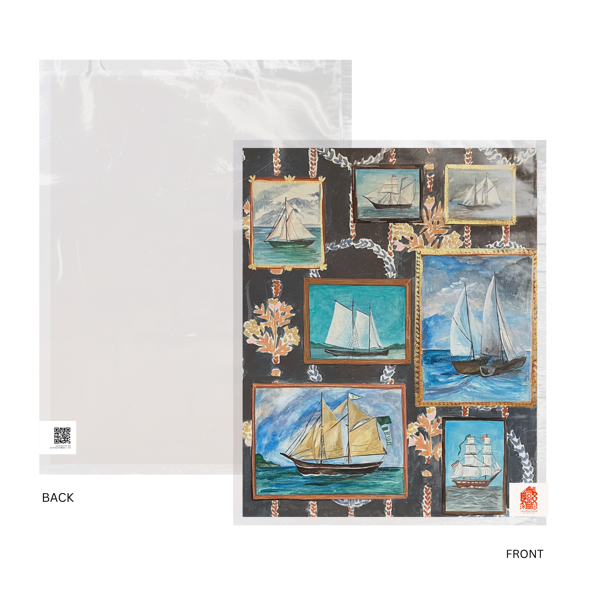 Ship Art Print, Nautical Art, Coastal Wall Art, Beach Art : 8x10 inches