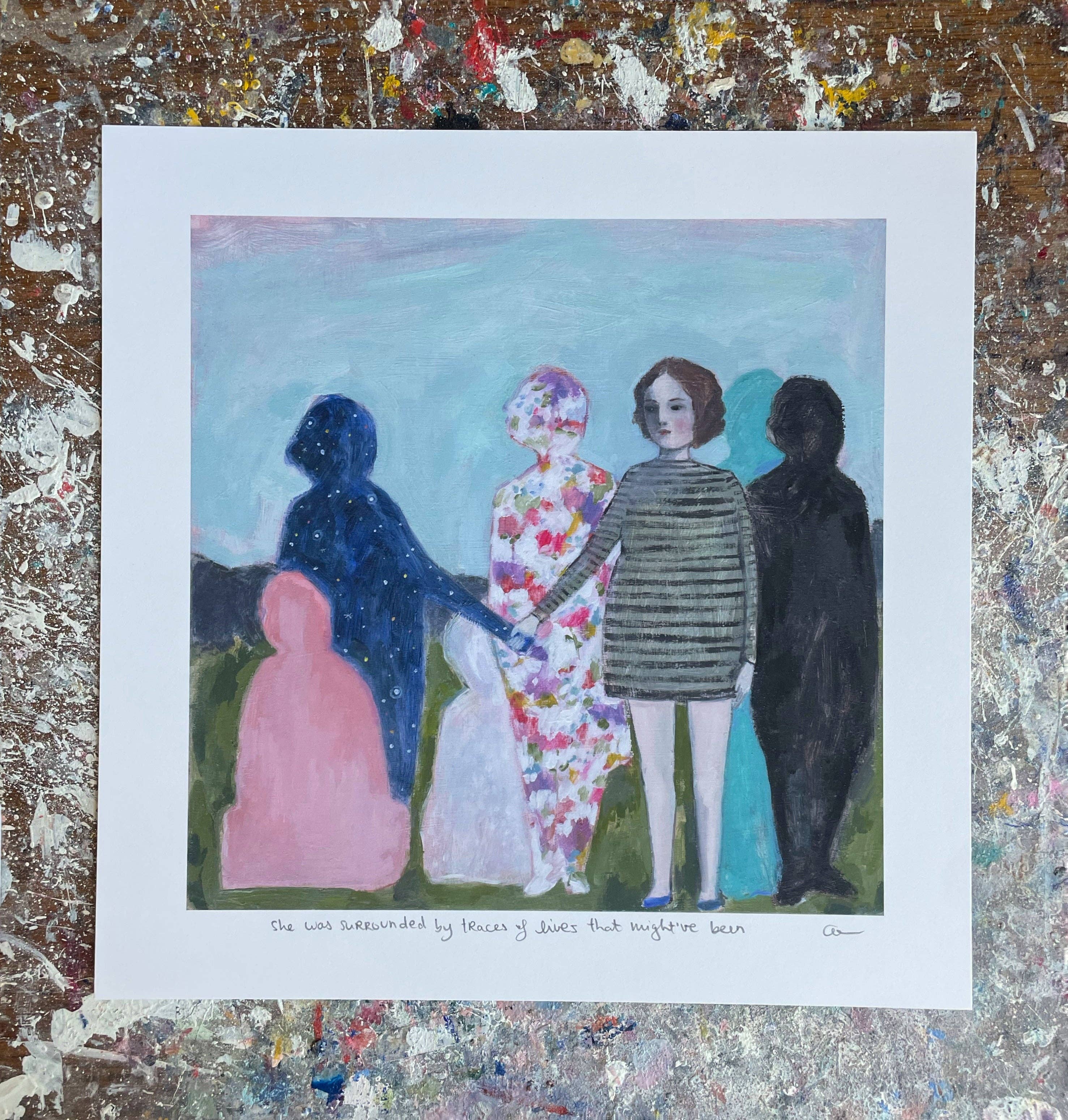 She was surrounded by traces of lives that might’ve been - print: 8 by 10
