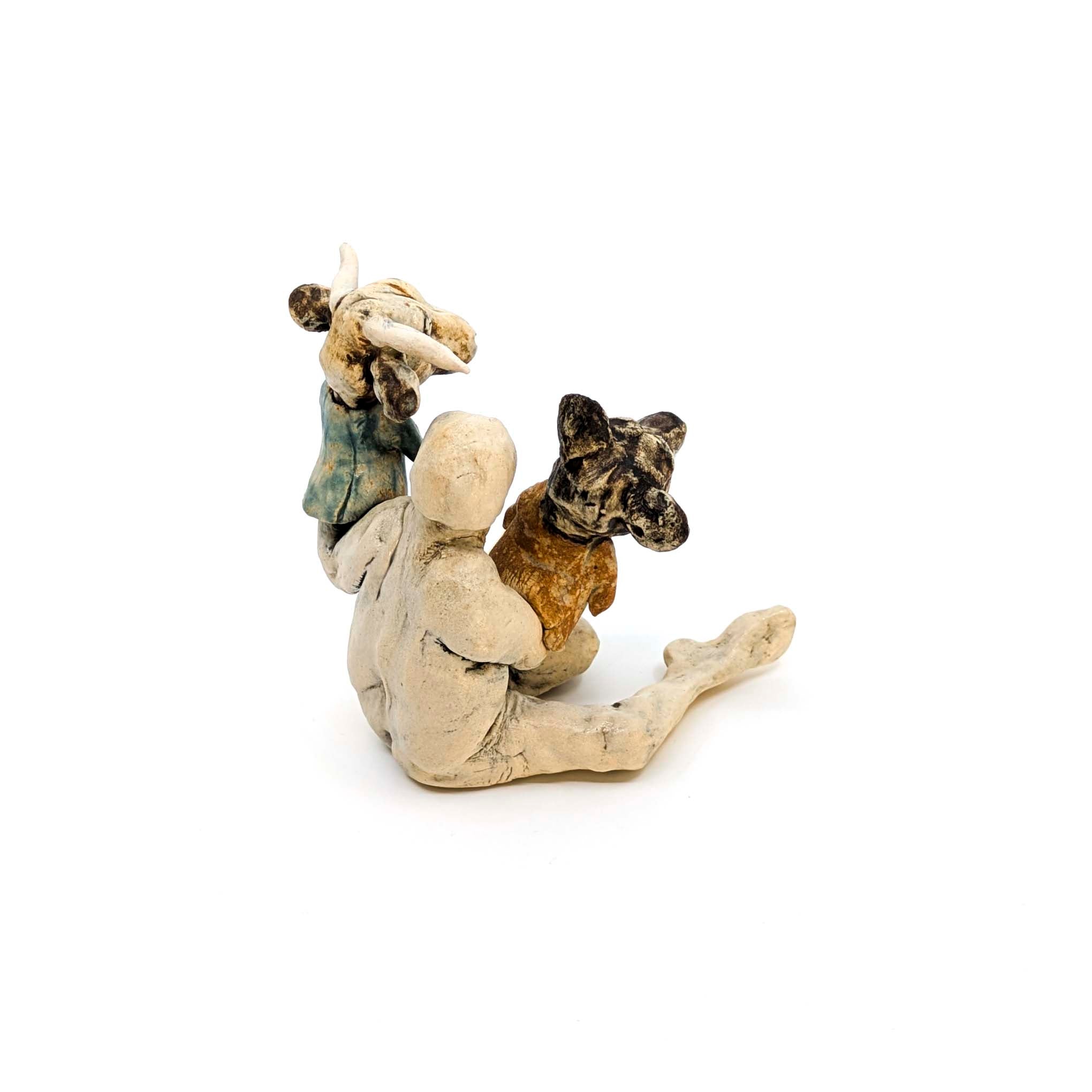 Puppet Man with Cow/Bear