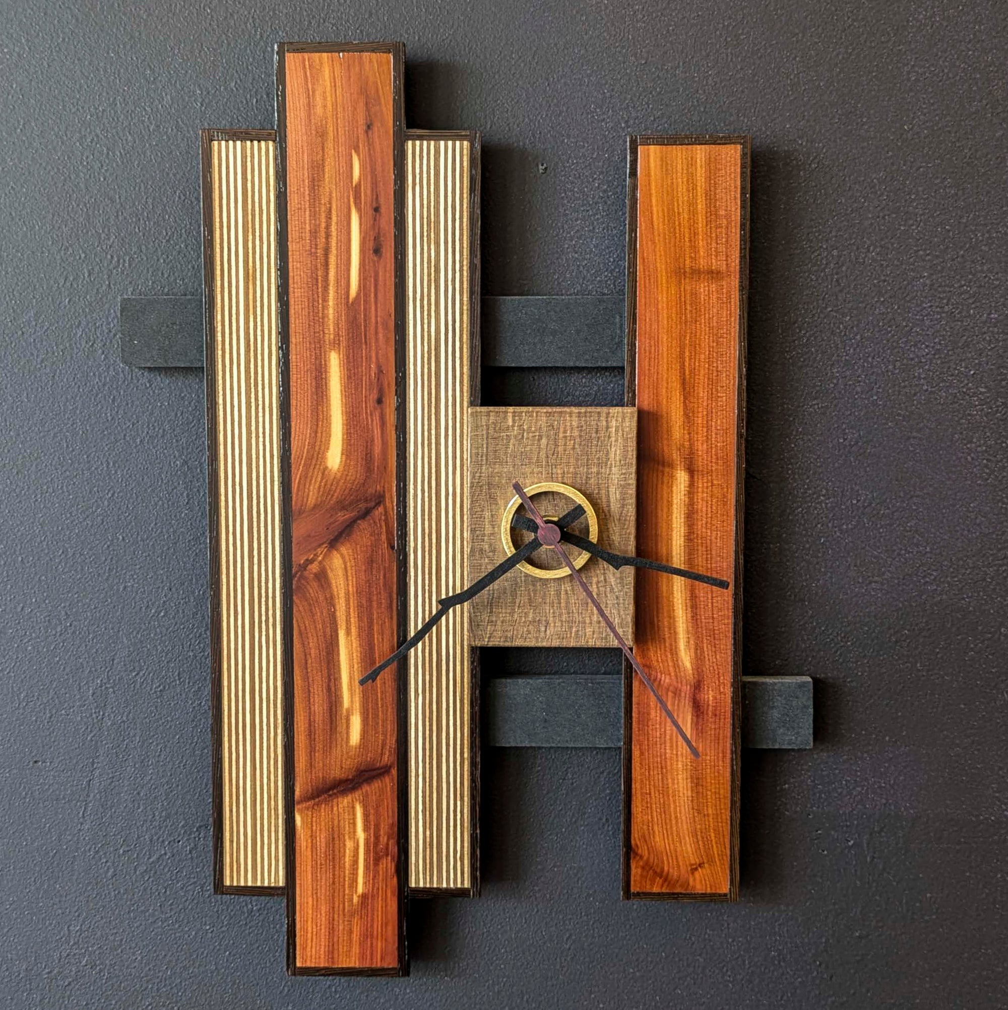 Shades of Cedar- Clock
