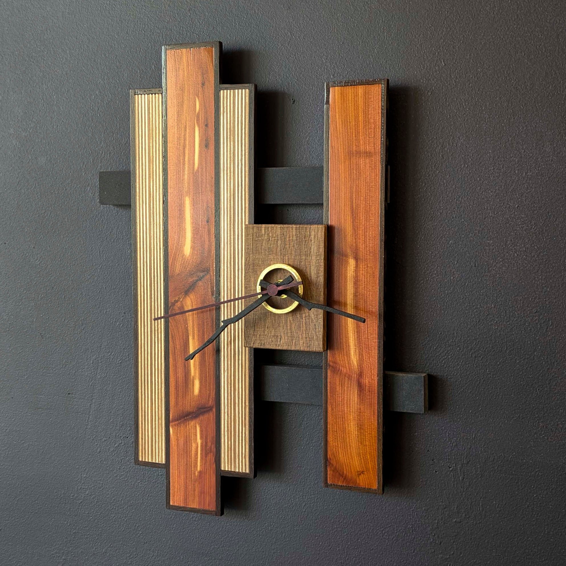 Shades of Cedar- Clock