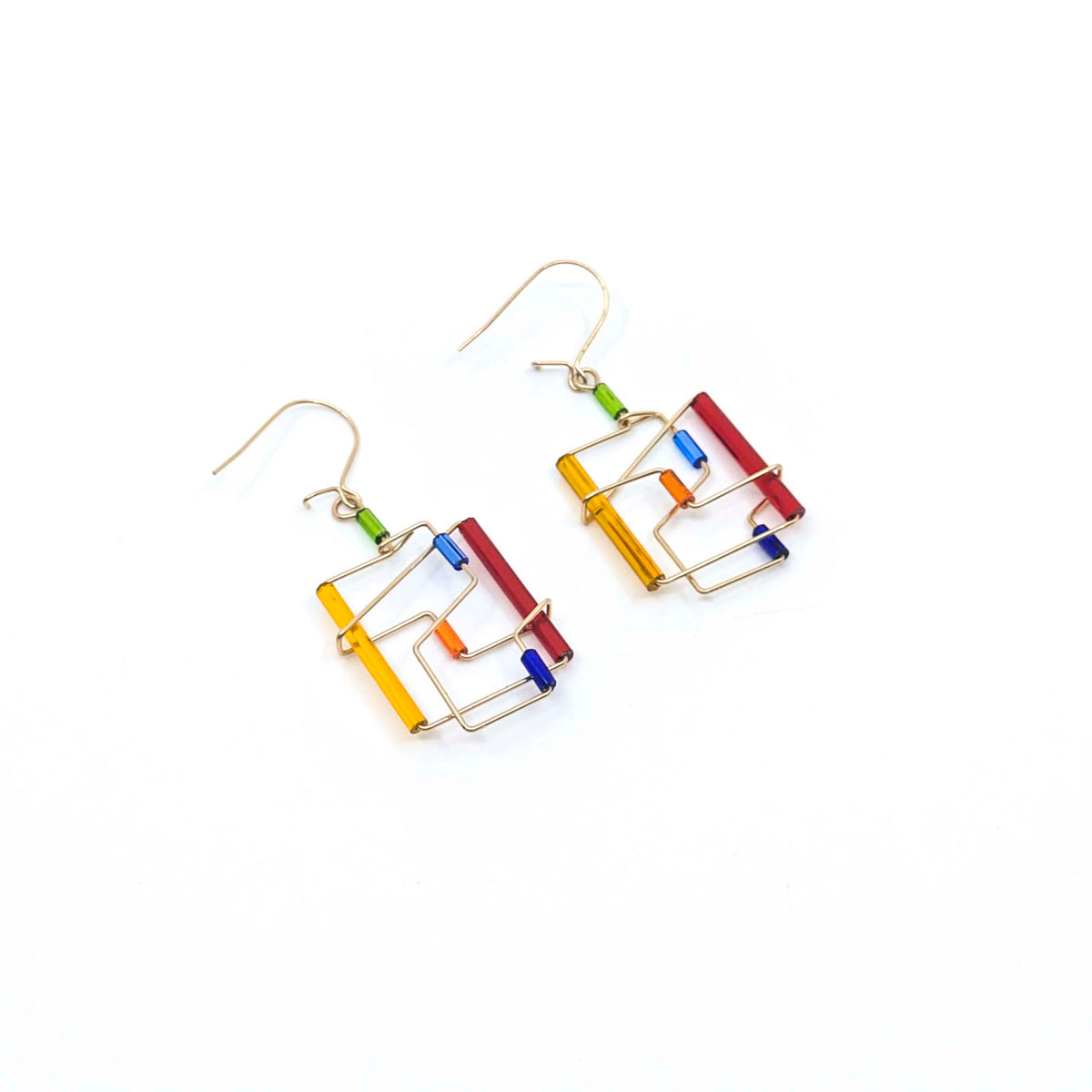 Barb-Wire Original Earrings 07: Gold Filled