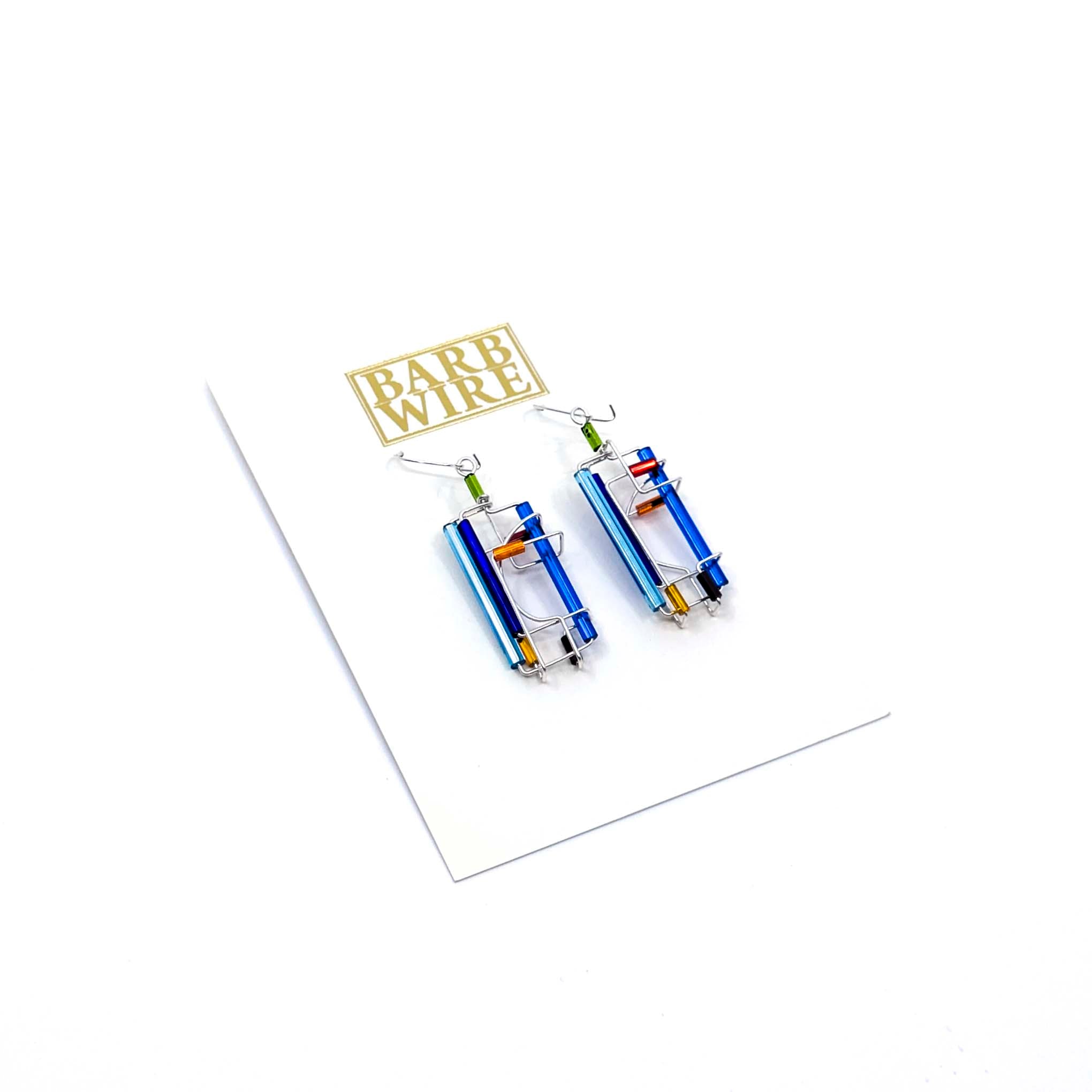 Barb-Wire Original Earrings 23: Sterling Silver
