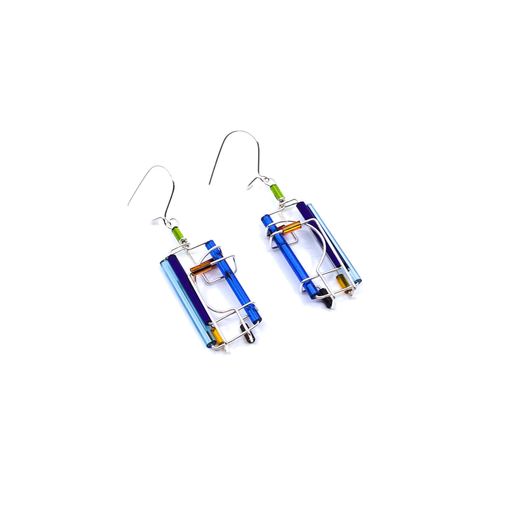 Barb-Wire Original Earrings 23: Sterling Silver